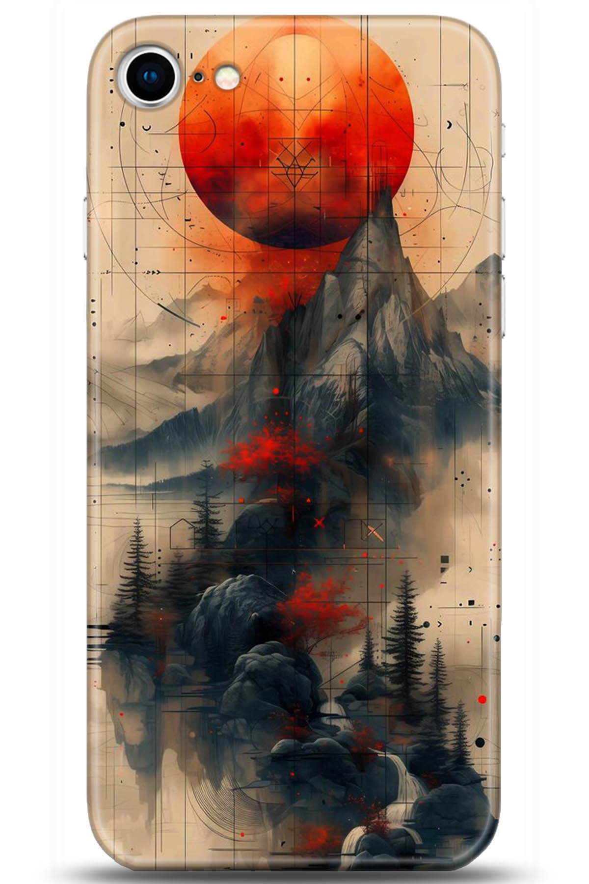 Apple iPhone SE 2 (2020) Uyumlu Kılıf HD Baskılı Kılıf - Followed Institution 5244