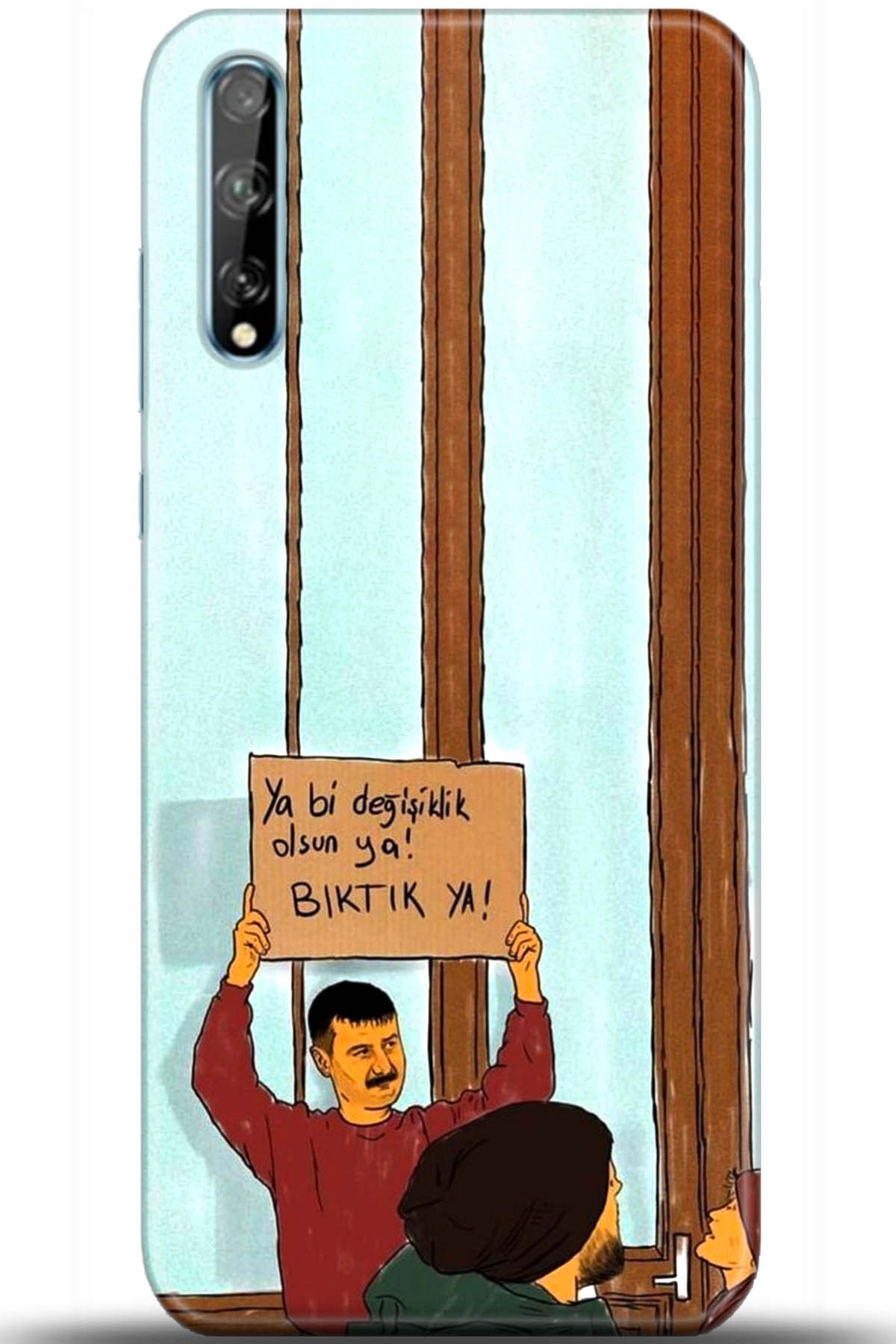 Huawei Y8P Uyumlu Kılıf HD Baskılı Kılıf - Followed Institution 5594