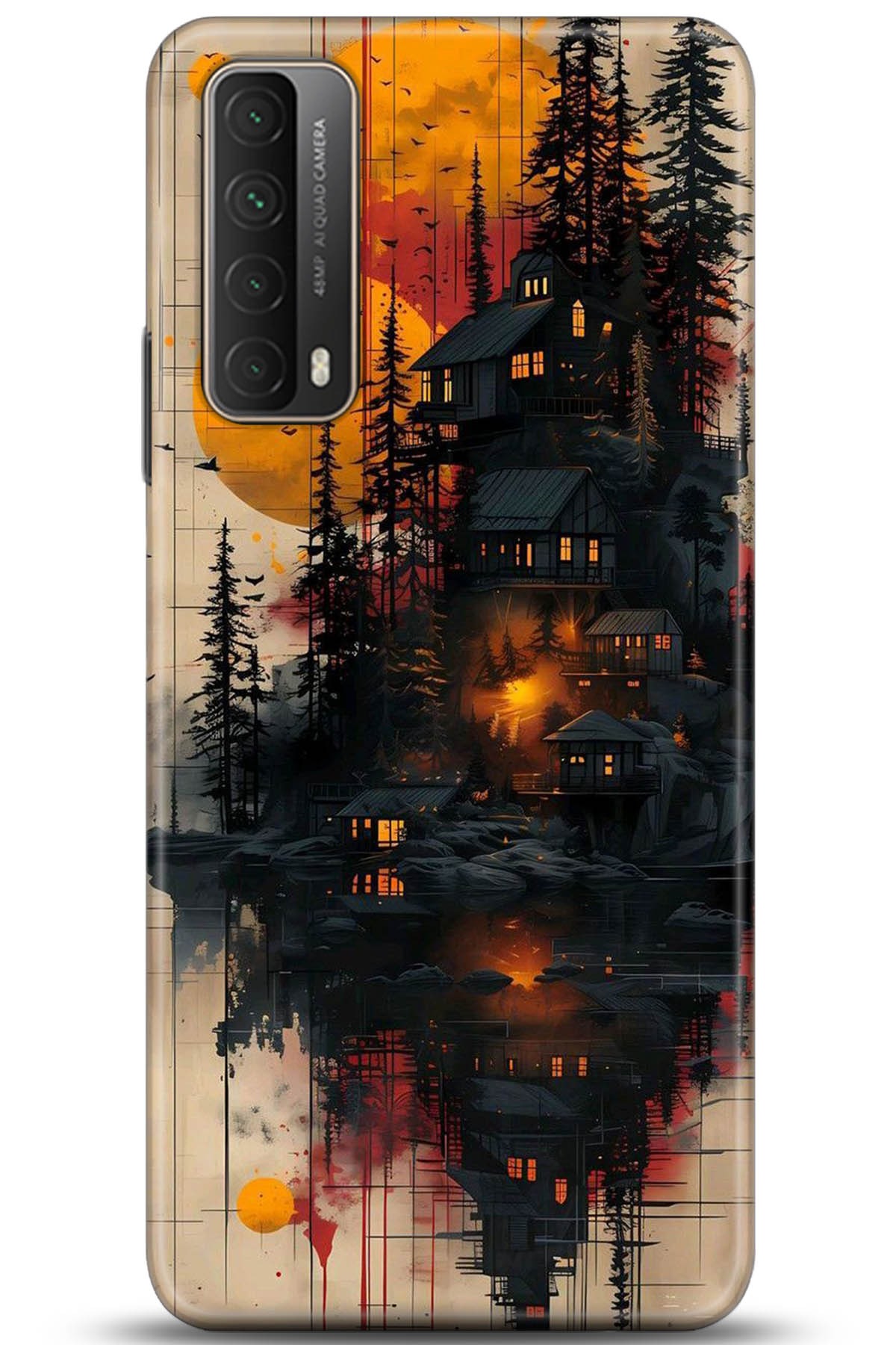 Huawei P Smart 2021 Uyumlu Kılıf HD Baskılı Kılıf - Followed Institution 5292