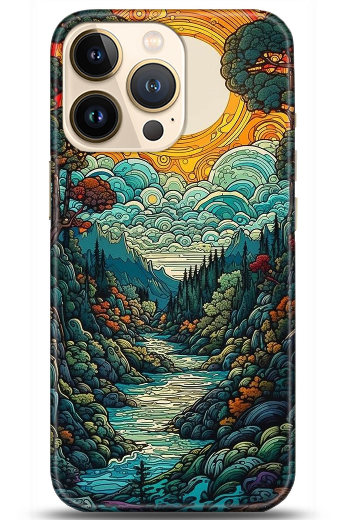 Apple iPhone 13 Pro Uyumlu Kılıf HD Baskılı Kılıf - Followed Institution 5198