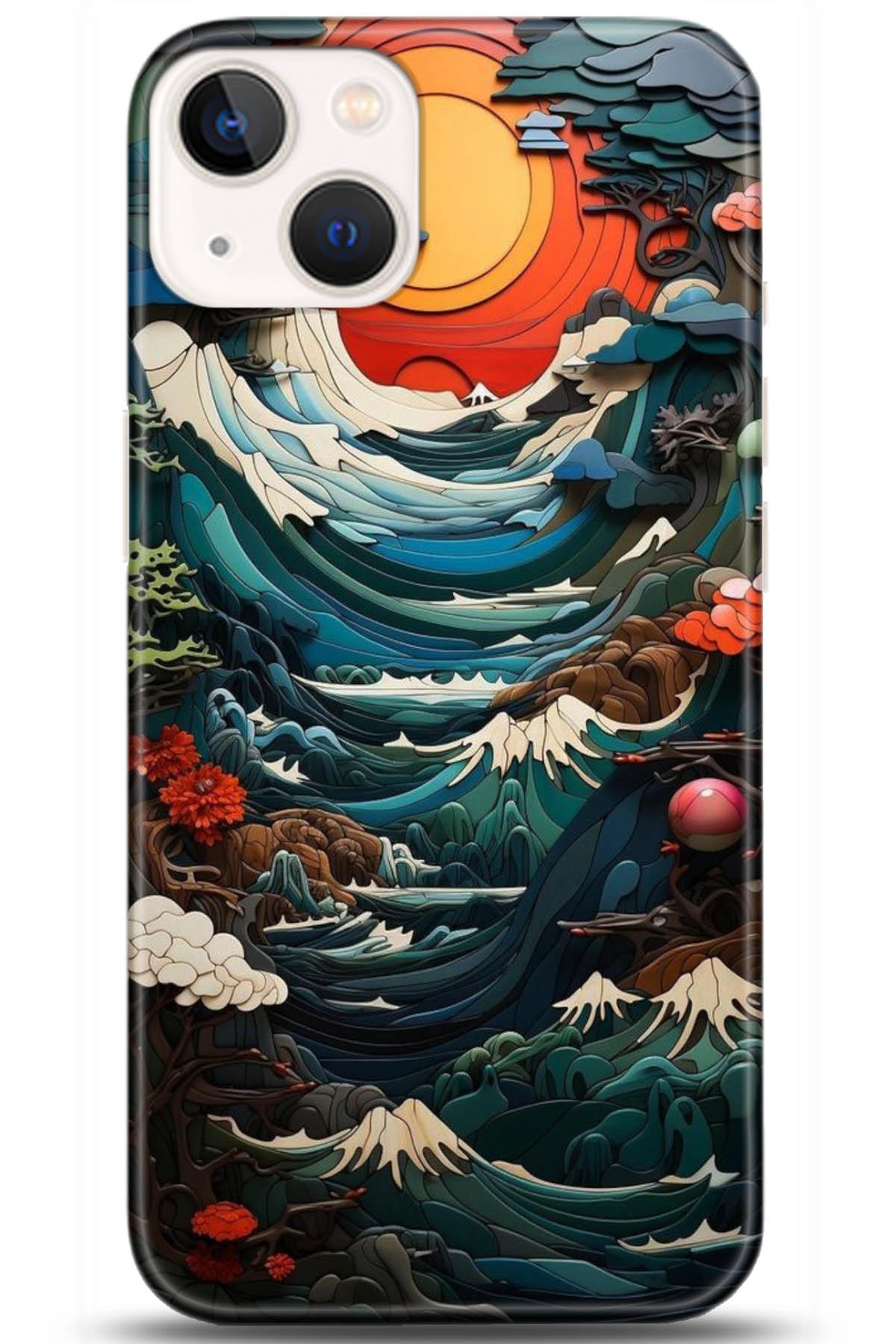 Apple iPhone 13 Mini Kılıf HD Baskılı Kılıf - Followed Institution 5009