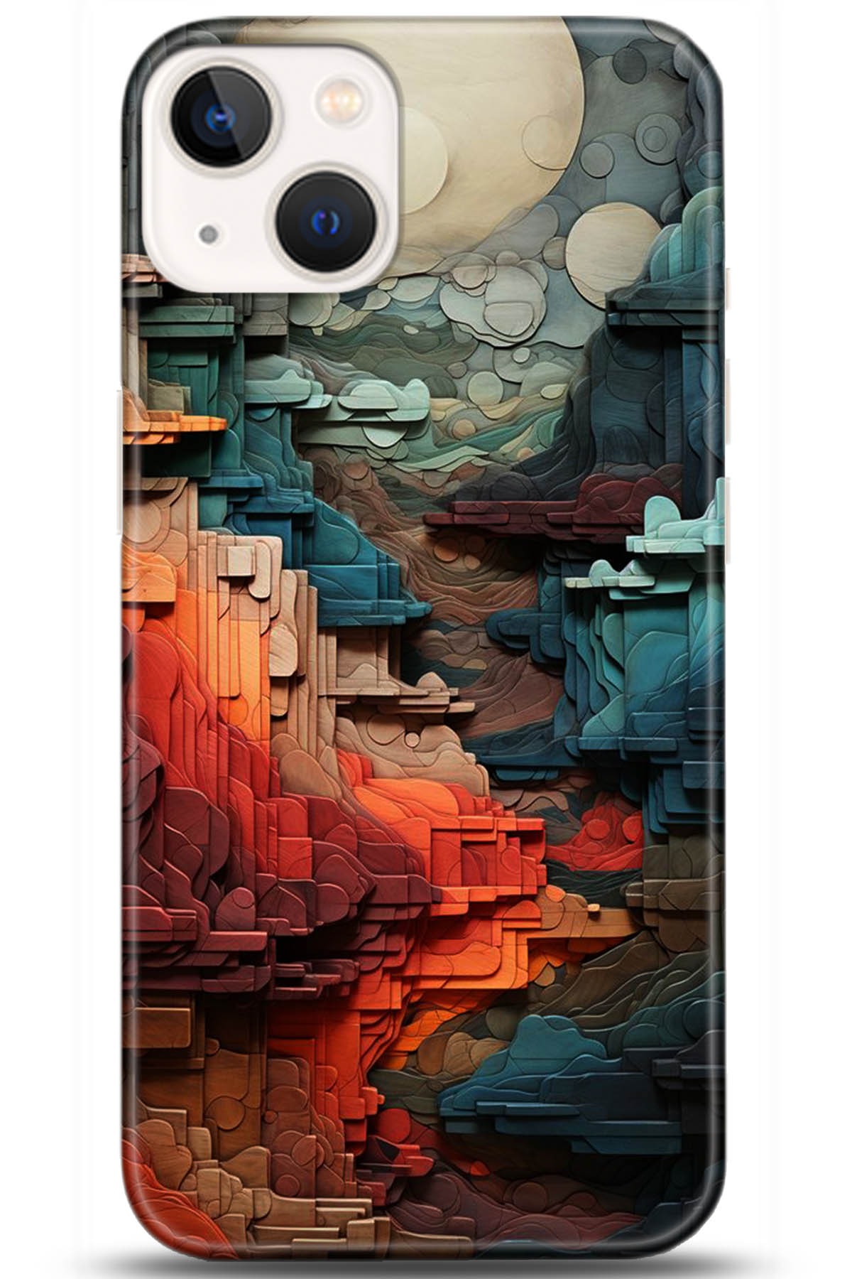 Apple iPhone 13 Mini Kılıf HD Baskılı Kılıf - Followed Institution 5218