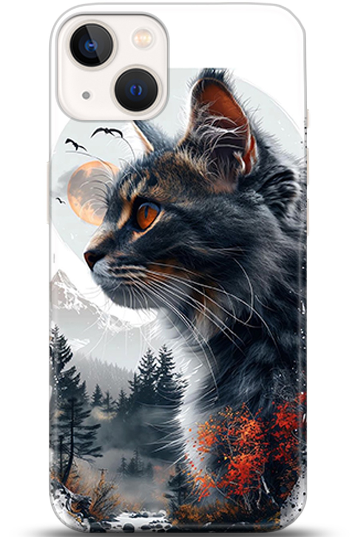 Apple iPhone 13 Mini Uyumlu Kılıf HD Baskılı Kılıf - Followed Institution 5319