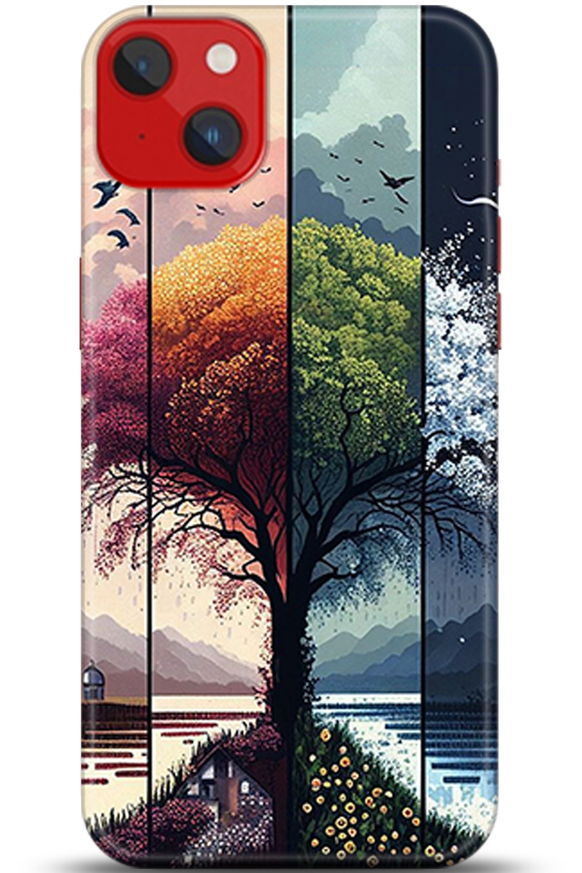 Apple iPhone 14 Plus Uyumlu Kılıf HD Baskılı Kılıf - Followed Institution 5369