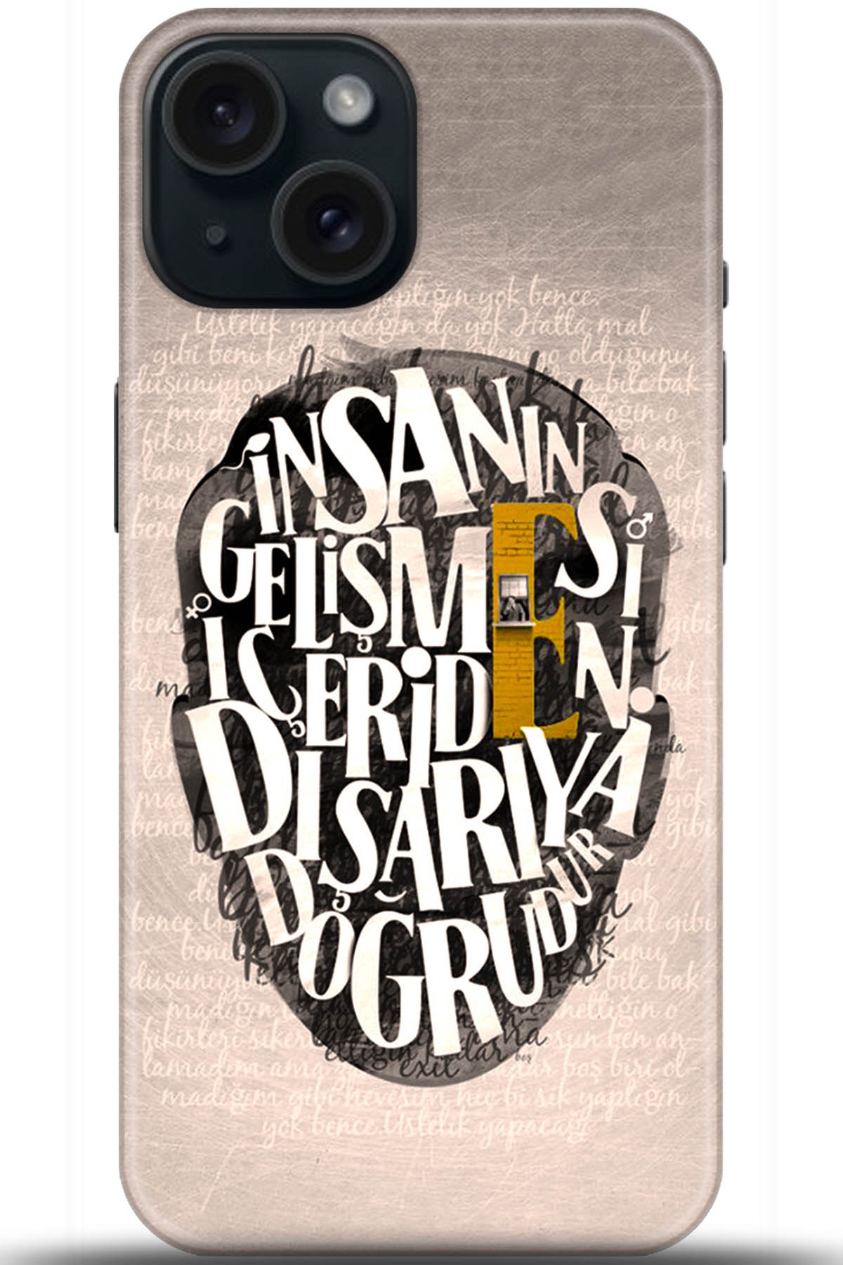 Apple iPhone 15 Uyumlu Kılıf HD Baskılı Kılıf - Followed Institution 5587