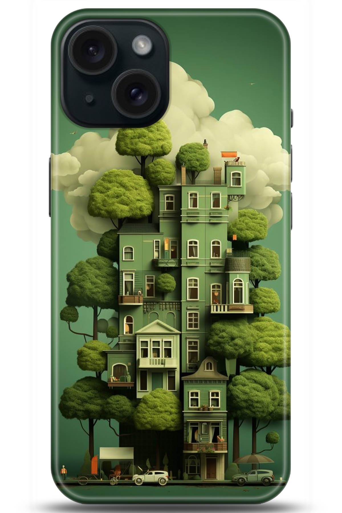 Apple iPhone 15 Plus Kılıf HD Baskılı Kılıf - Followed Institution 5273