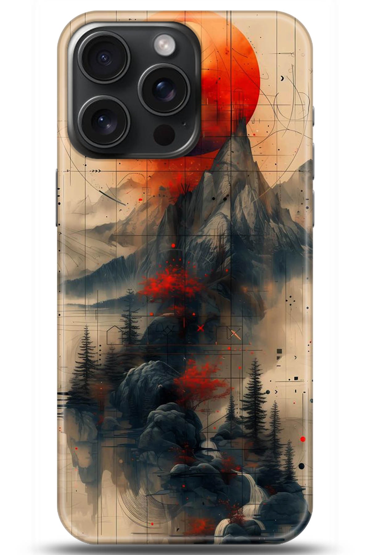 Apple iPhone 15 Pro Max Uyumlu Kılıf HD Baskılı Kılıf - Followed Institution 5244