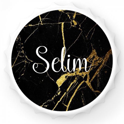 Kişiye Özel İsim Yazılı Desenli Magnet