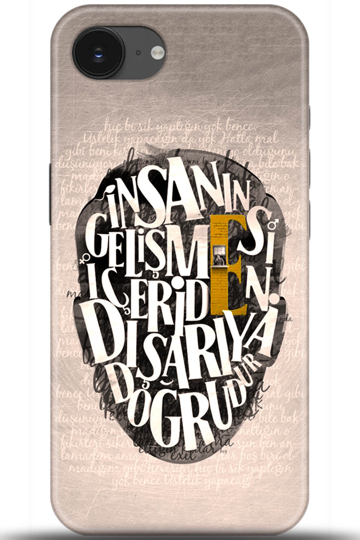 Apple iPhone 16e Uyumlu Kılıf HD Baskılı Kılıf - Followed Institution 5587