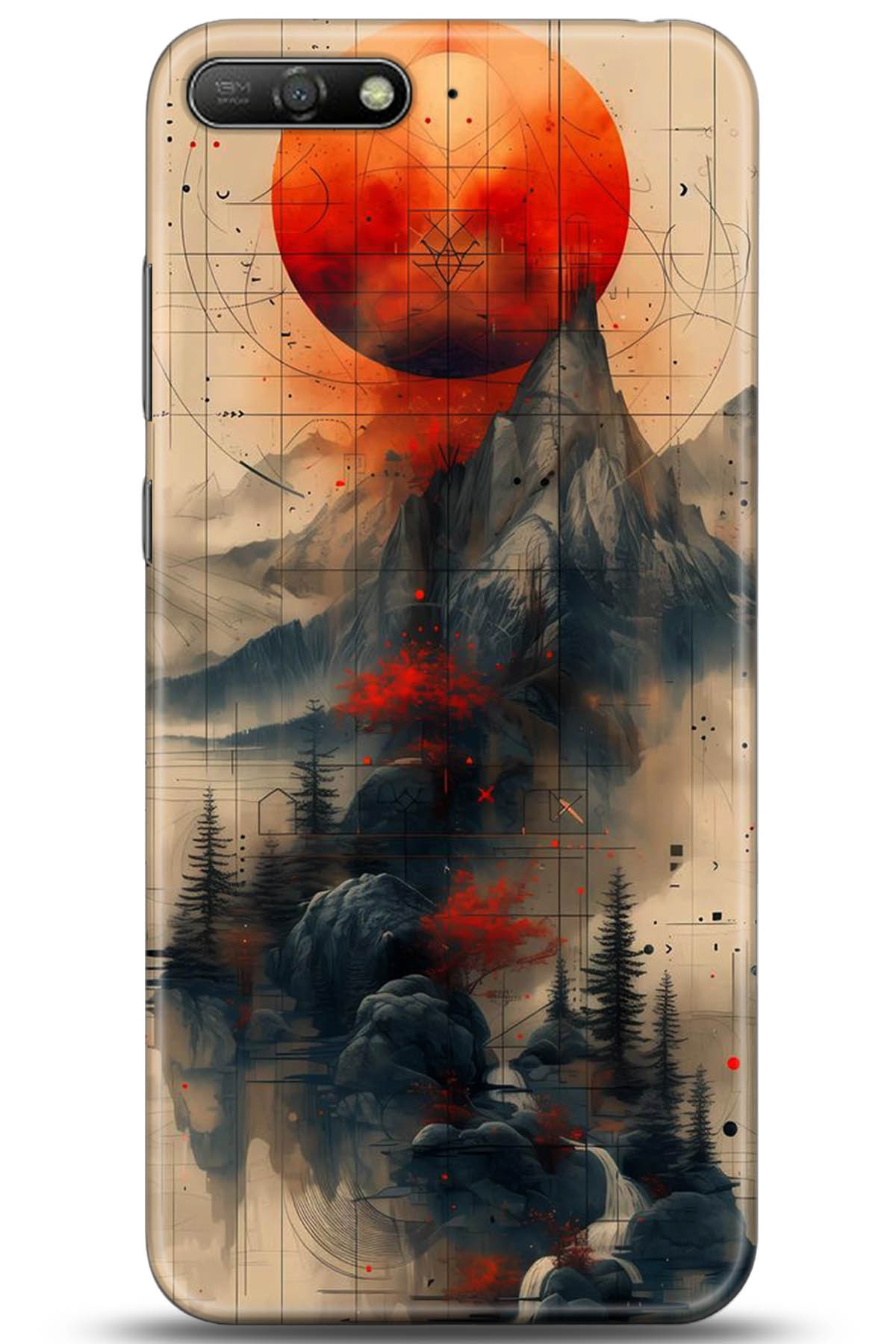 Huawei Y6 2018 Uyumlu Kılıf HD Baskılı Kılıf - Followed Institution 5244