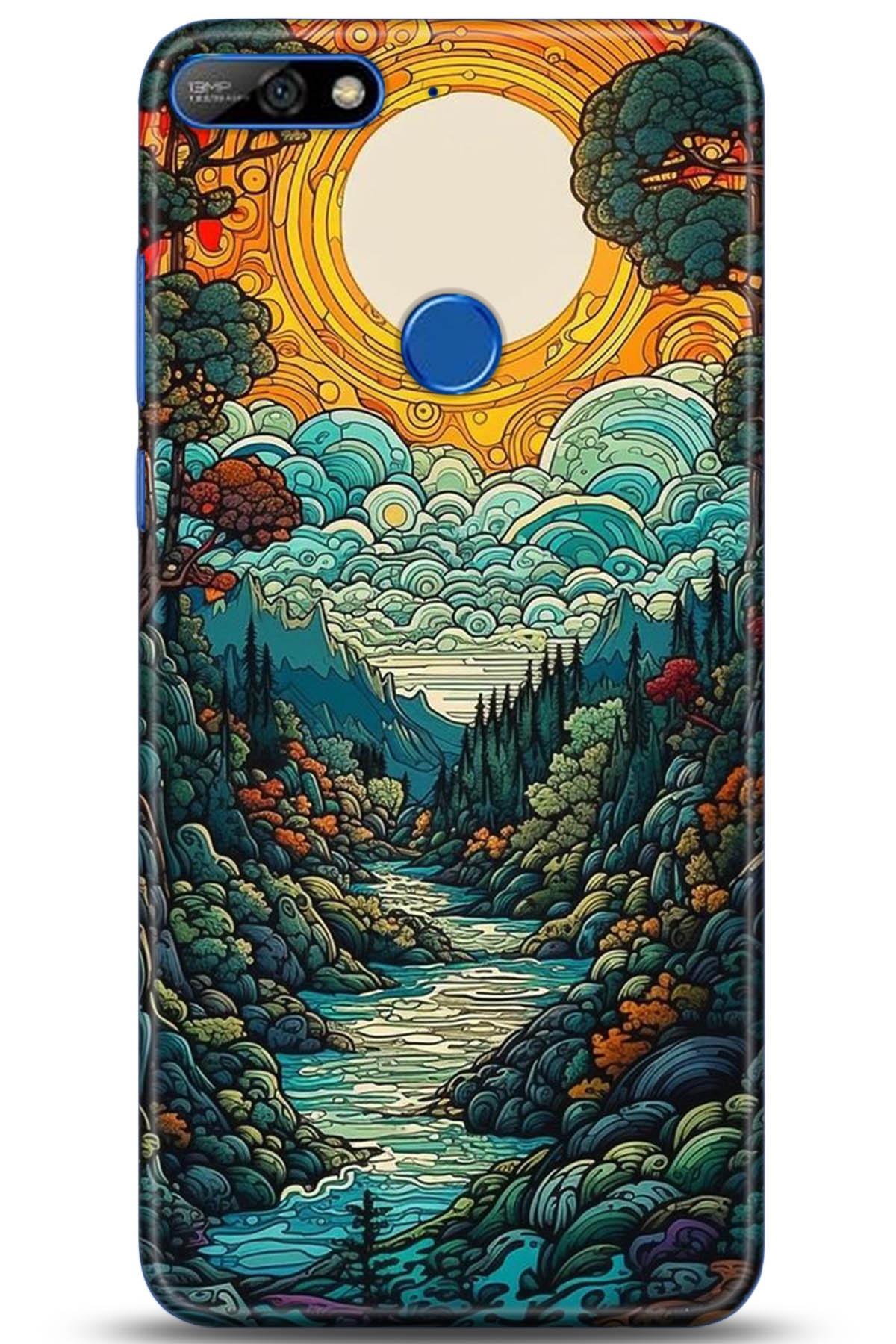 Huawei Y7 2018 Uyumlu Kılıf HD Baskılı Kılıf - Followed Institution 5198