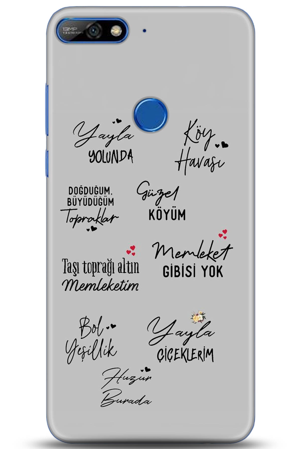 Huawei Y7 2018 Uyumlu Kılıf HD Baskılı Kılıf - Followed Institution 5210