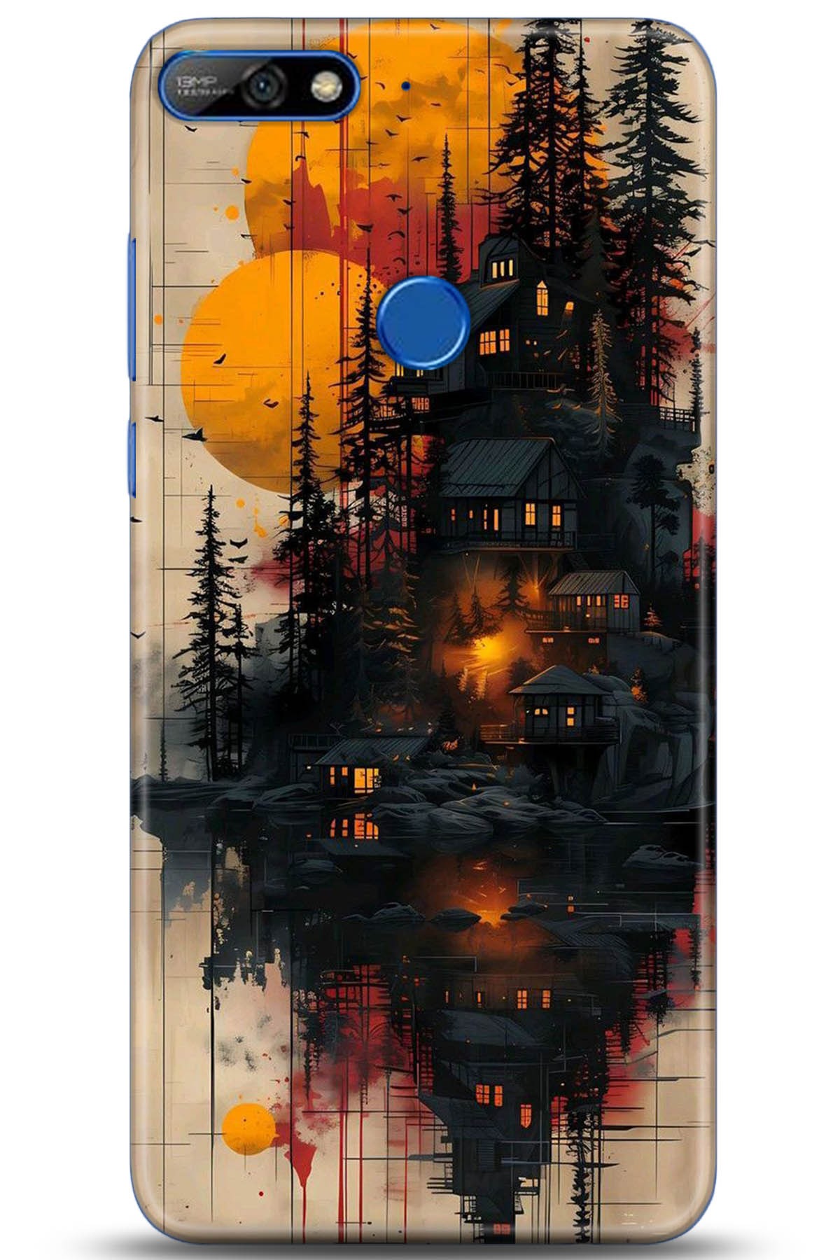 Huawei Y7 2018 Uyumlu Kılıf HD Baskılı Kılıf - Followed Institution 5292