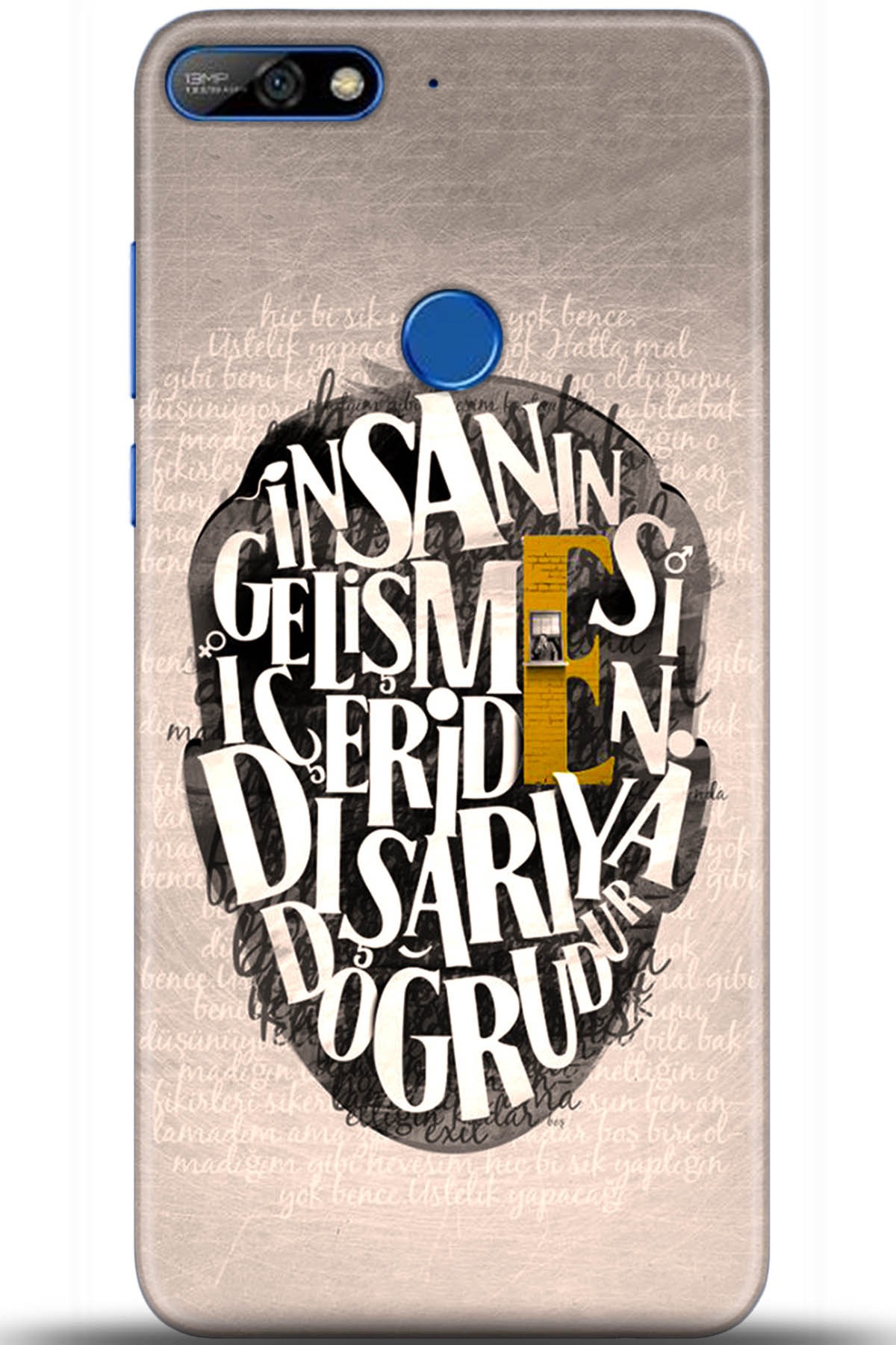 Huawei Y7 2018 Uyumlu Kılıf HD Baskılı Kılıf - Followed Institution 5587