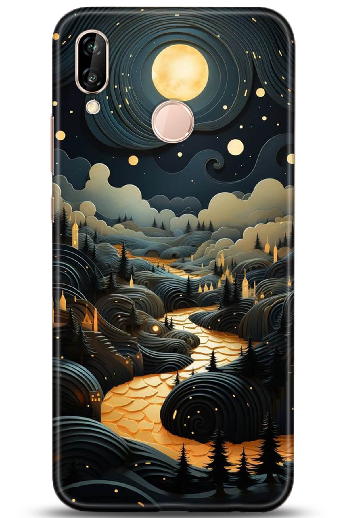 Huawei P20 Lite Uyumlu Kılıf HD Baskılı Kılıf - Followed Institution 5268