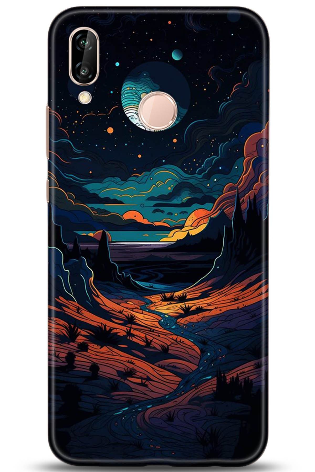 Huawei P20 Lite Uyumlu Kılıf HD Baskılı Kılıf - Followed Institution 5275