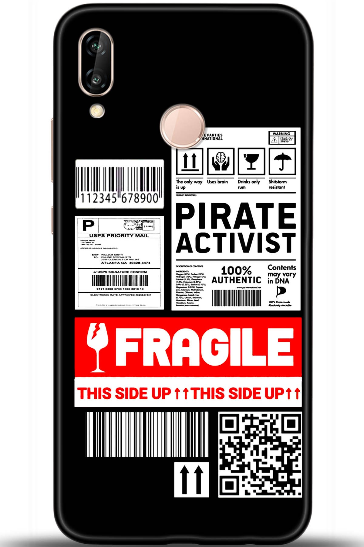 Huawei P20 Lite Uyumlu Kılıf HD Baskılı Kılıf - Followed Institution 5447