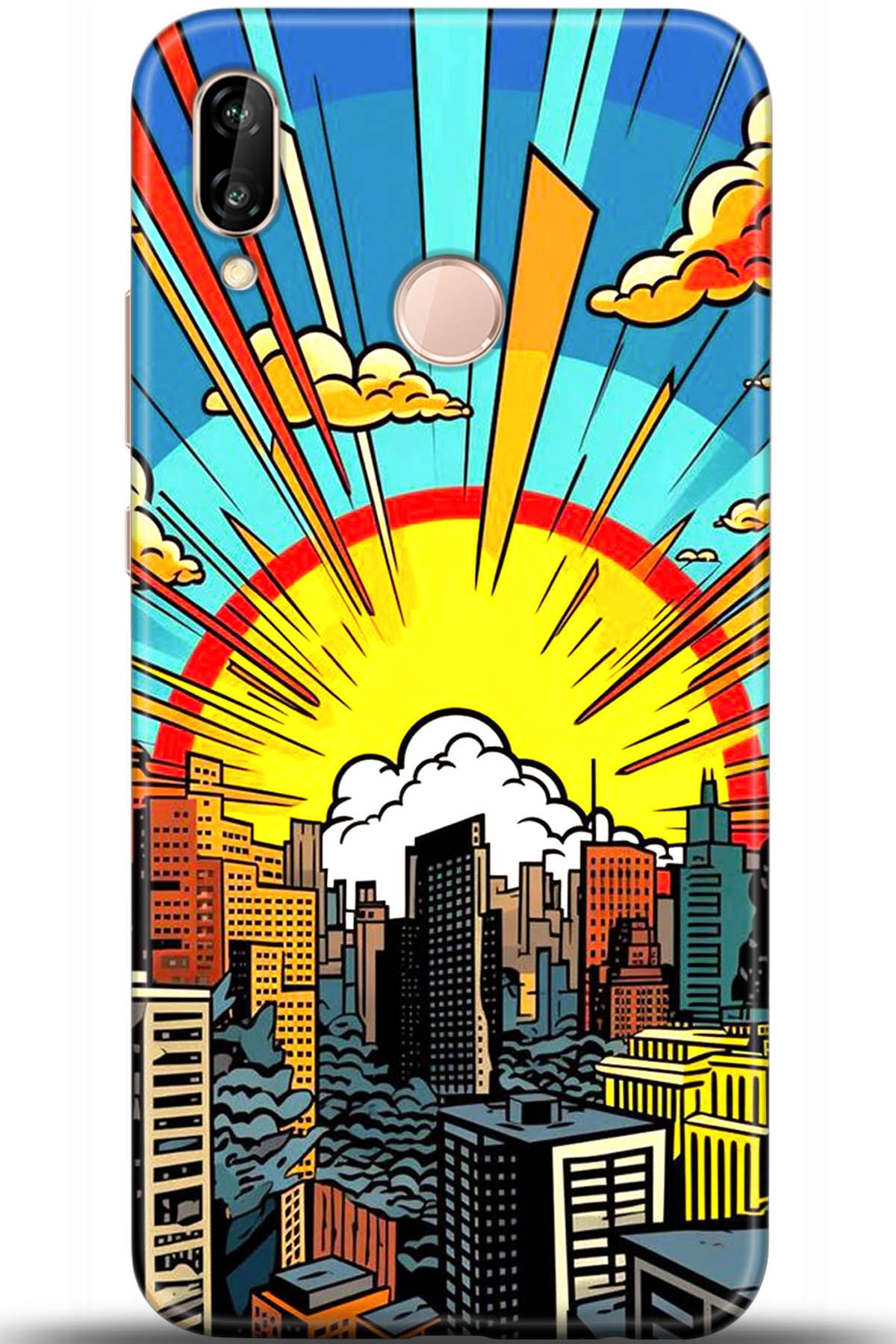 Huawei P20 Lite Uyumlu Kılıf HD Baskılı Kılıf - Followed Institution 5571