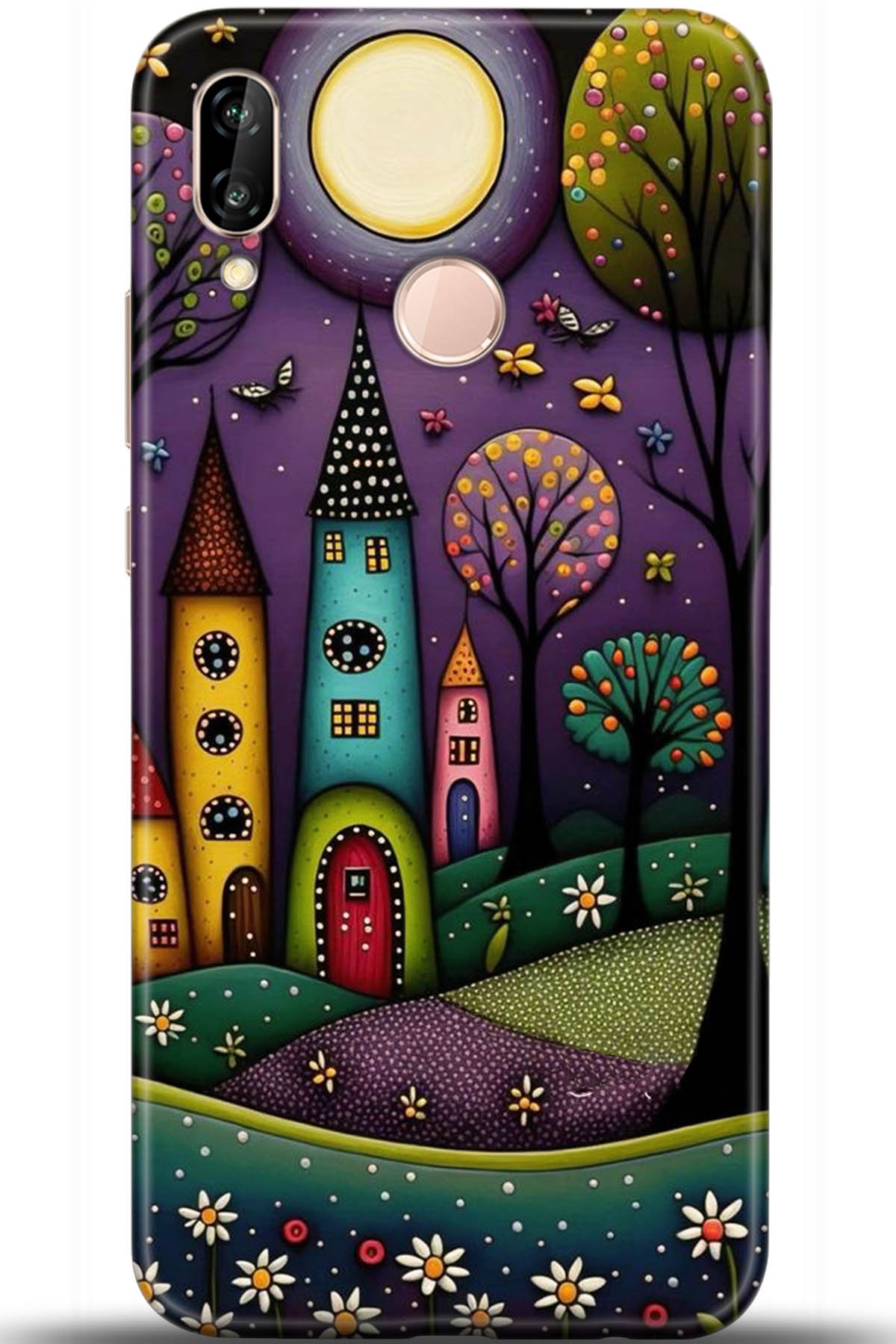 Huawei P20 Lite Uyumlu Kılıf HD Baskılı Kılıf - Followed Institution 5704