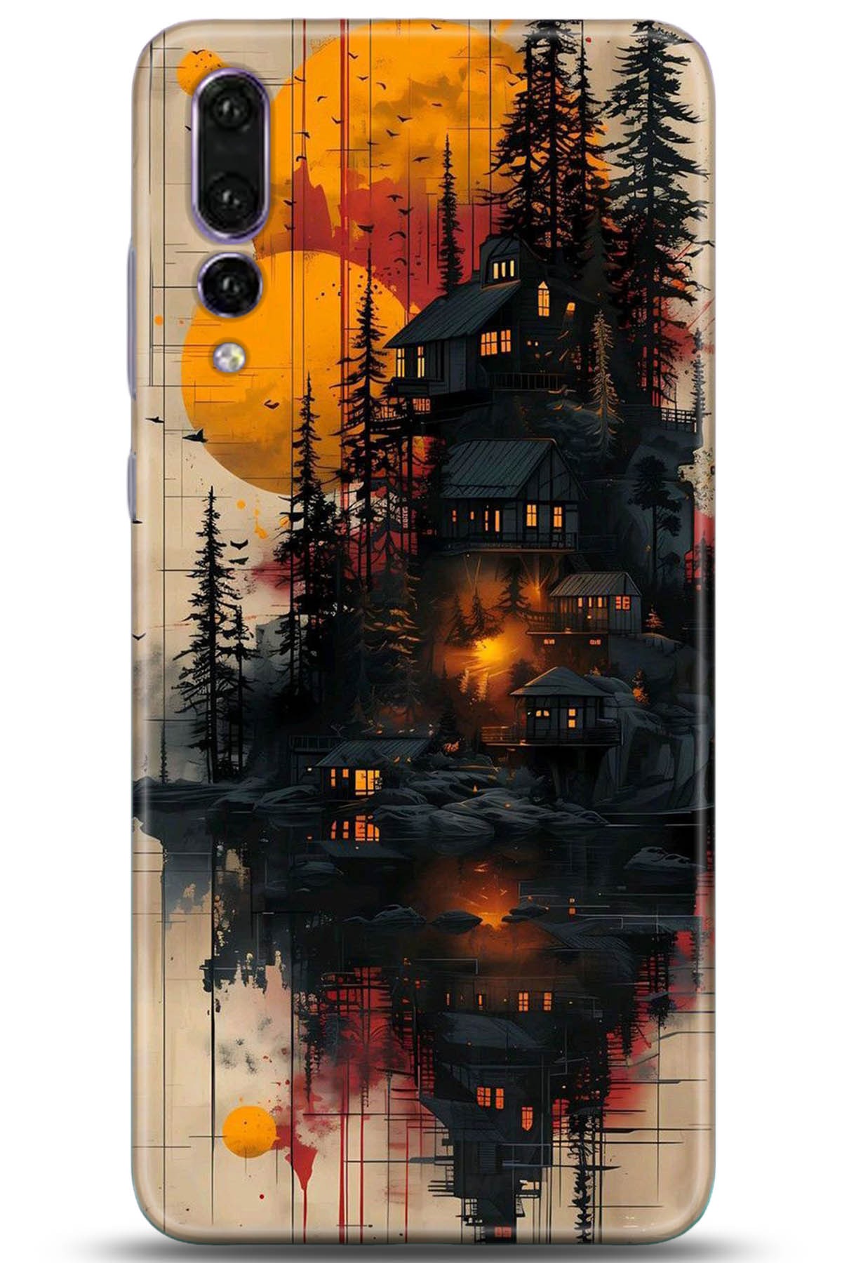 Huawei P20 Pro Uyumlu Kılıf HD Baskılı Kılıf - Followed Institution 5292