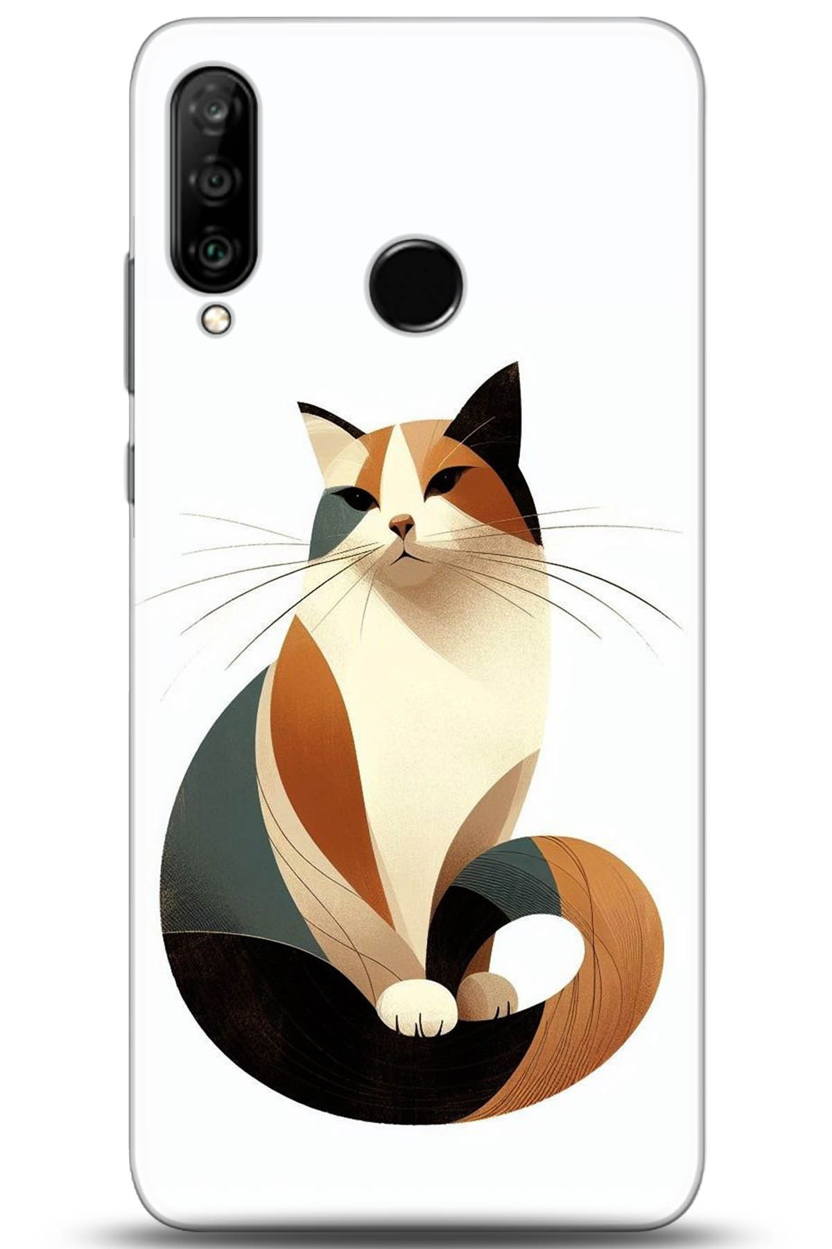 Huawei P30 Lite Uyumlu Kılıf HD Baskılı Kılıf - Followed Institution 5213