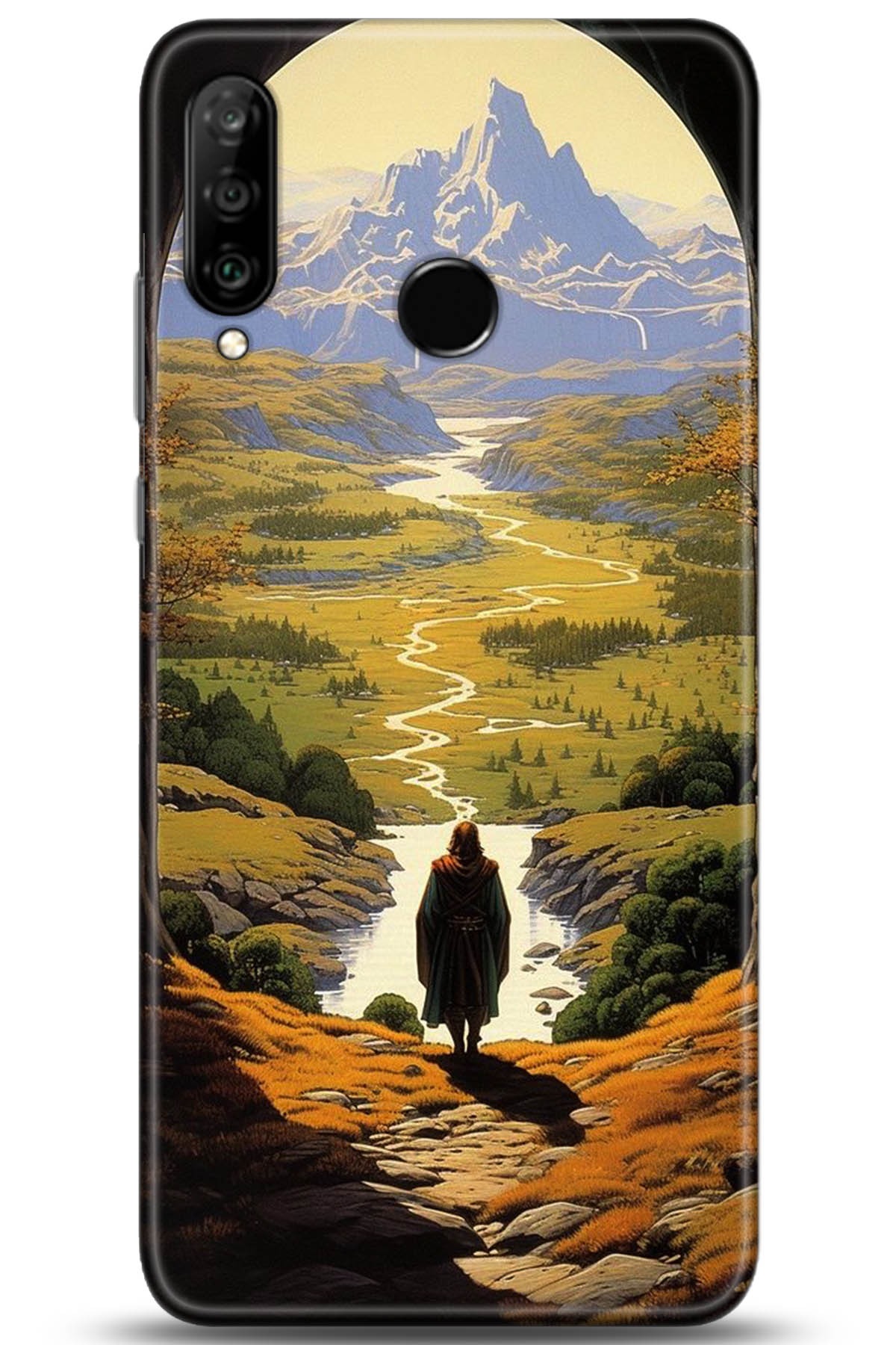 Huawei P30 Lite Uyumlu Kılıf HD Baskılı Kılıf - Followed Institution 5263