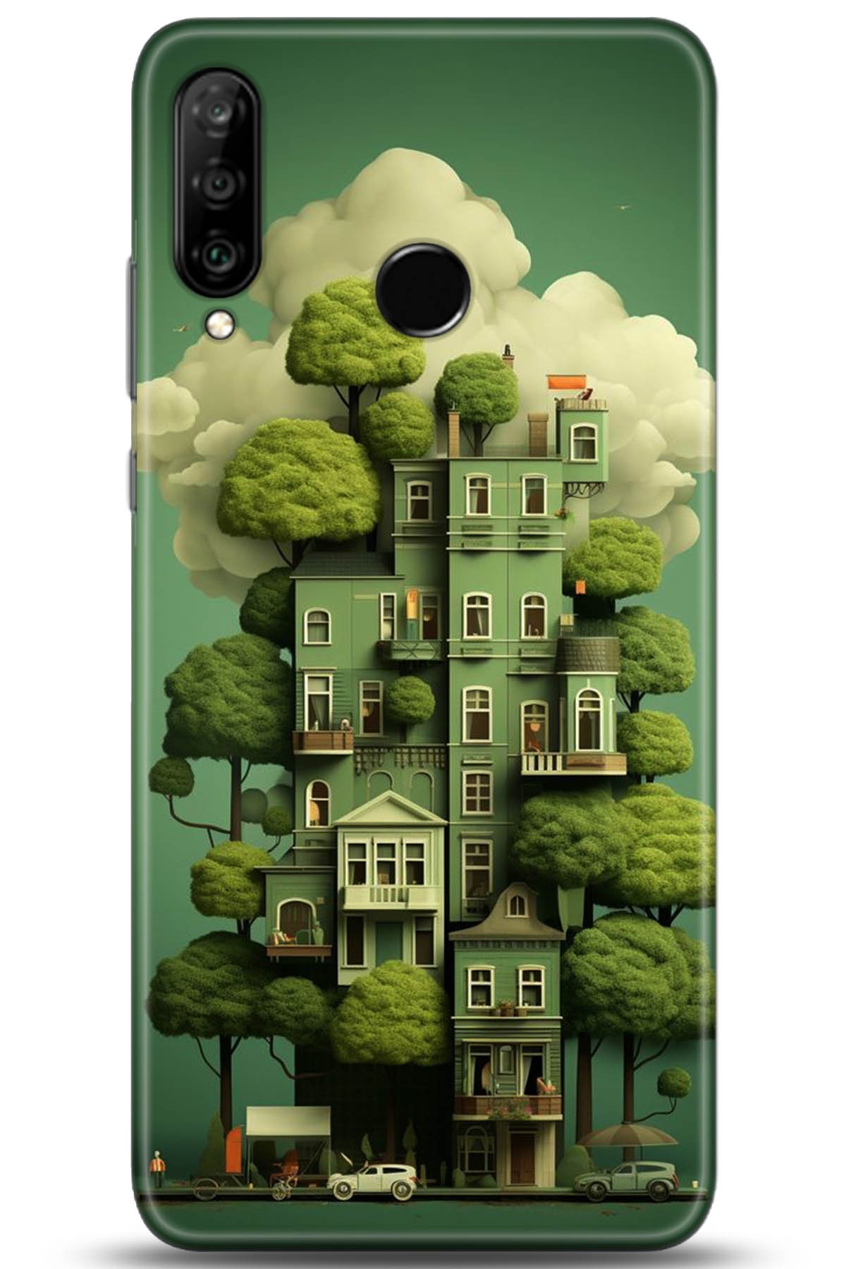 Huawei P30 Lite Uyumlu Kılıf HD Baskılı Kılıf - Followed Institution 5273