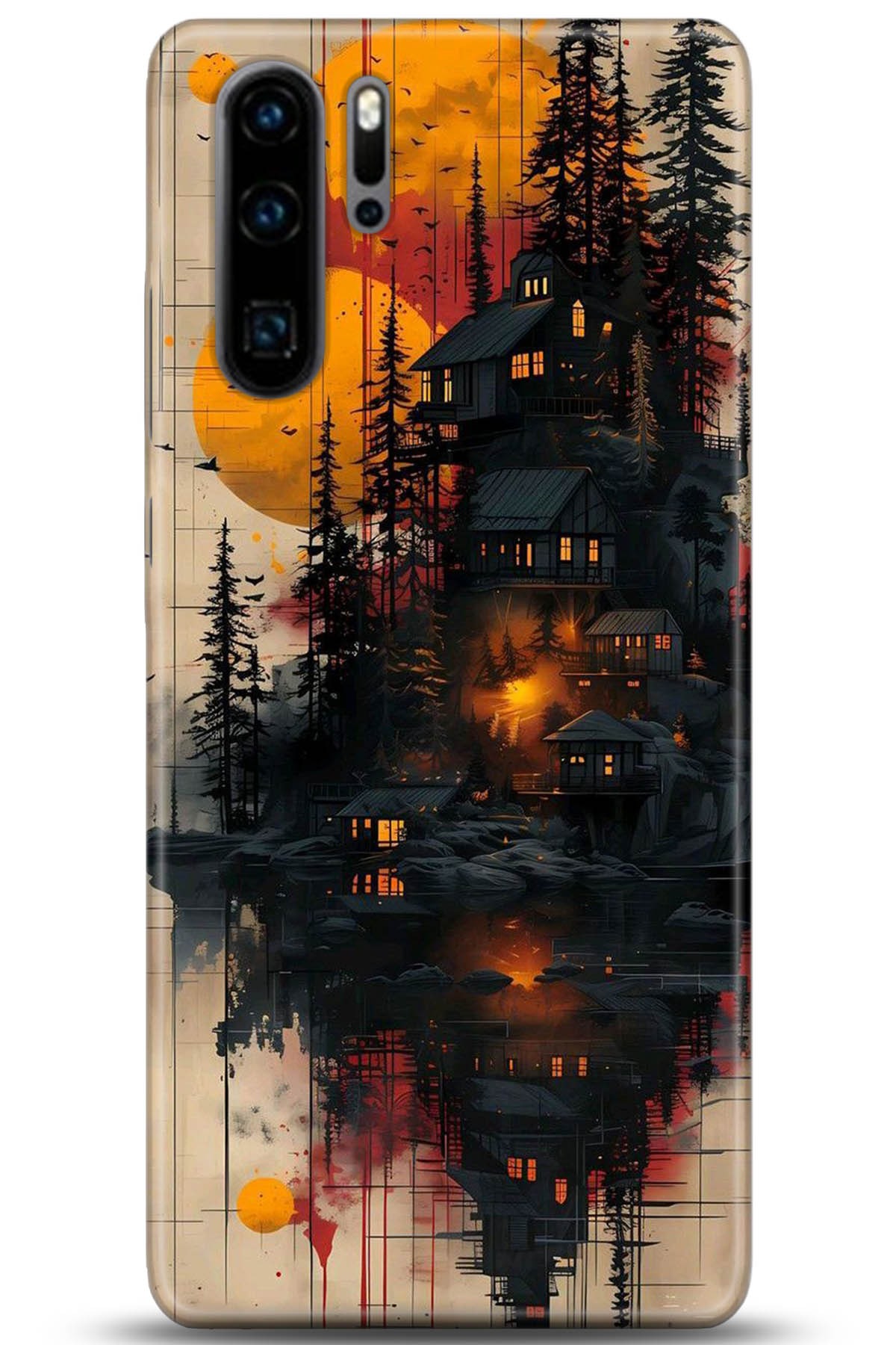 Huawei P30 Pro Uyumlu Kılıf HD Baskılı Kılıf - Followed Institution 5292