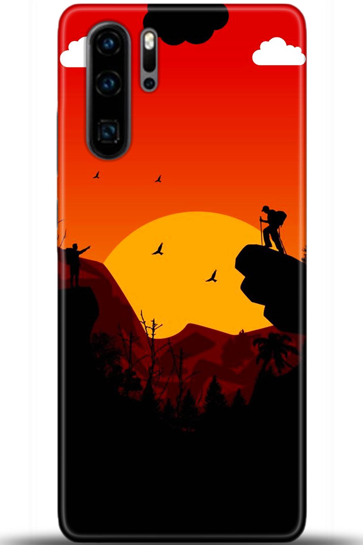 Huawei P30 Pro Uyumlu Kılıf HD Baskılı Kılıf - Followed Institution 5407