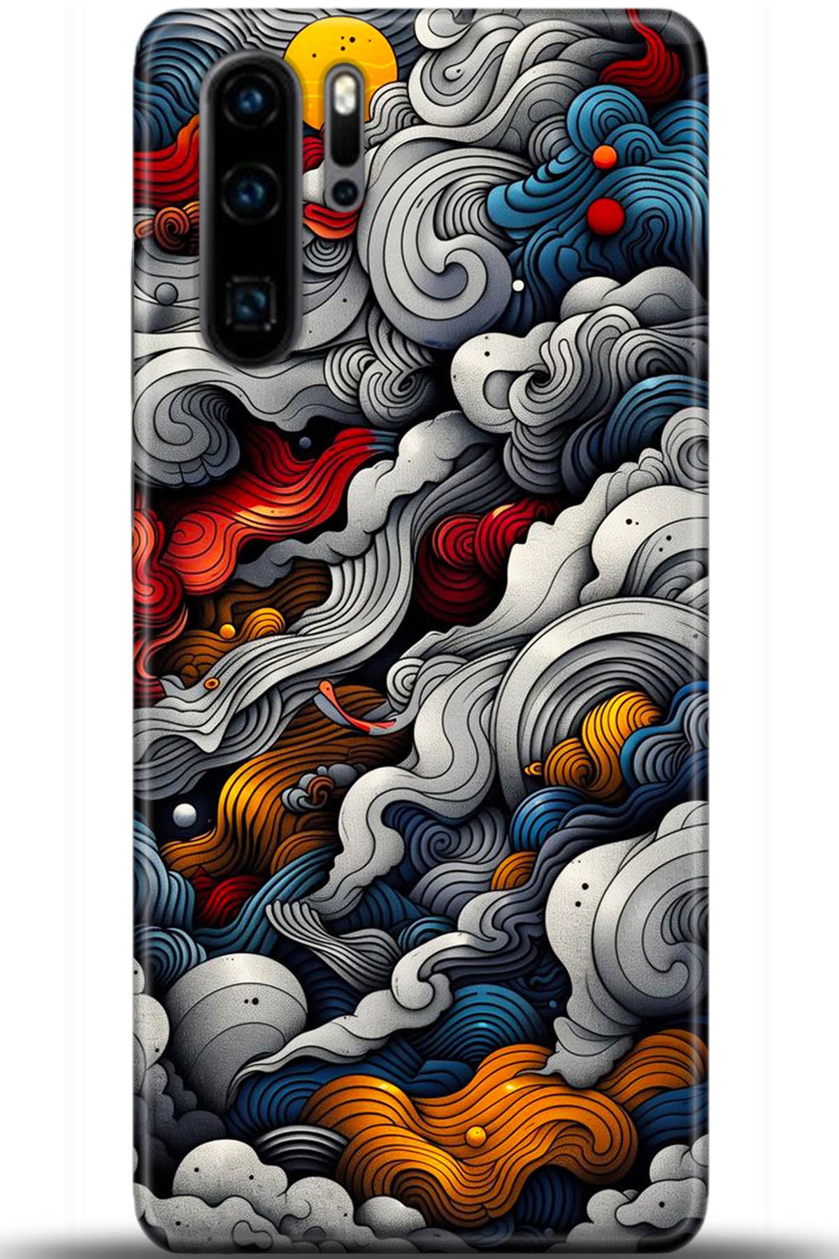 Huawei P30 Pro Uyumlu Kılıf HD Baskılı Kılıf - Followed Institution 5436