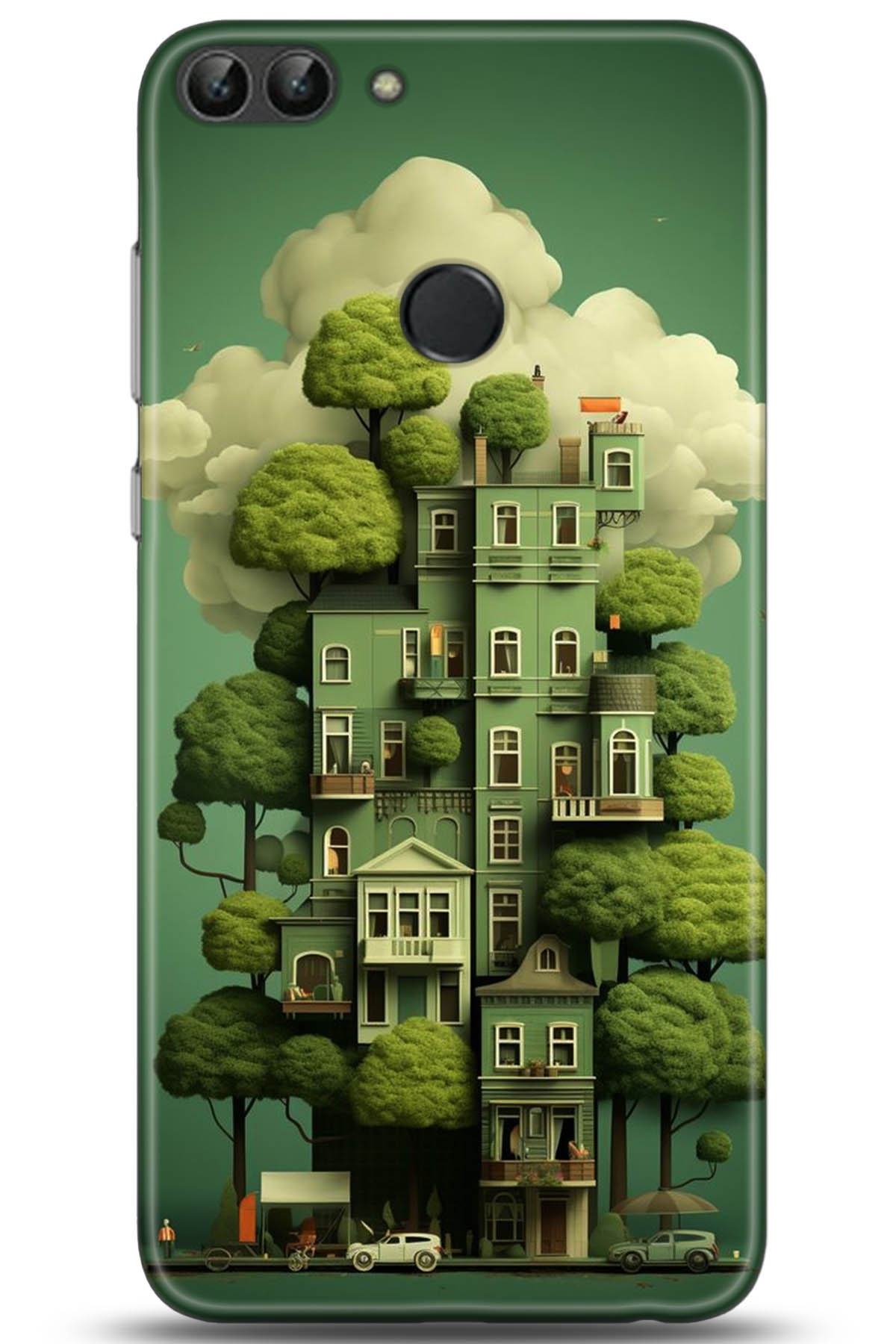 Huawei P Smart Uyumlu Kılıf HD Baskılı Kılıf - Followed Institution 5273