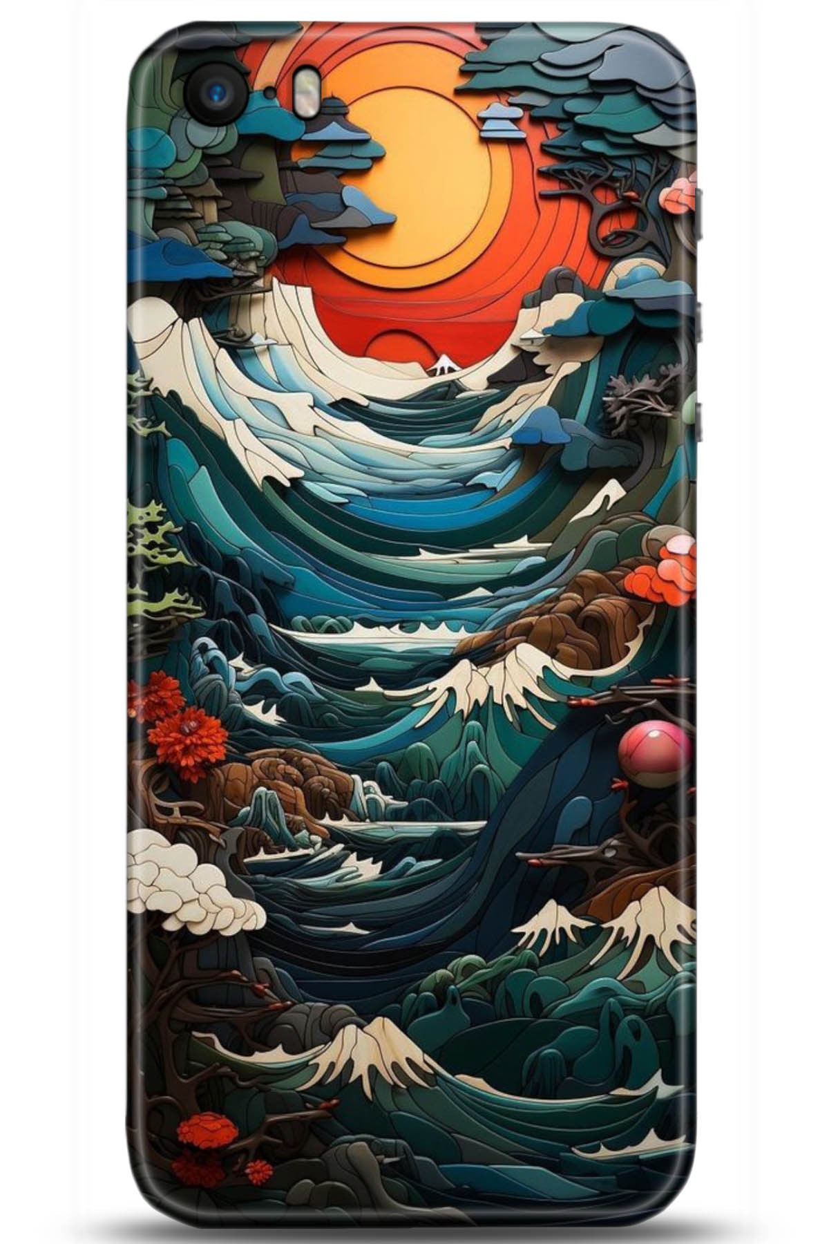 Apple iPhone 5S Uyumlu Kılıf HD Baskılı Kılıf - Followed Institution 5009