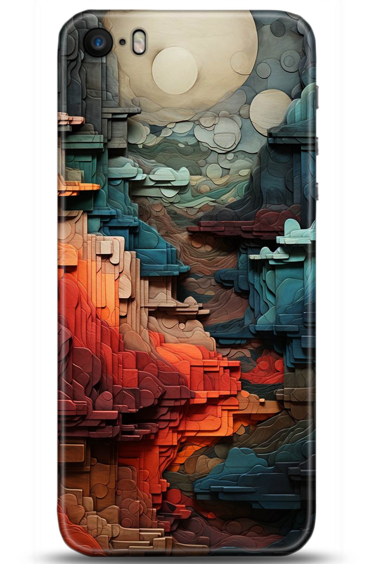 Apple iPhone 5S Uyumlu Kılıf HD Baskılı Kılıf - Followed Institution 5218