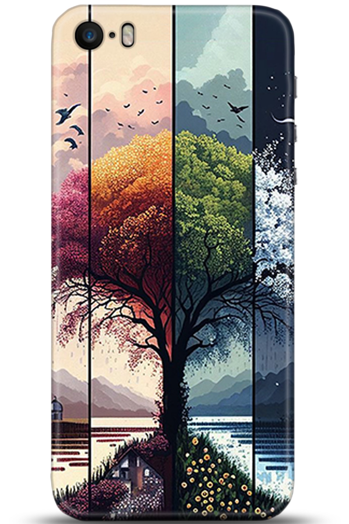 Apple iPhone 5S Uyumlu Kılıf HD Baskılı Kılıf - Followed Institution 5369