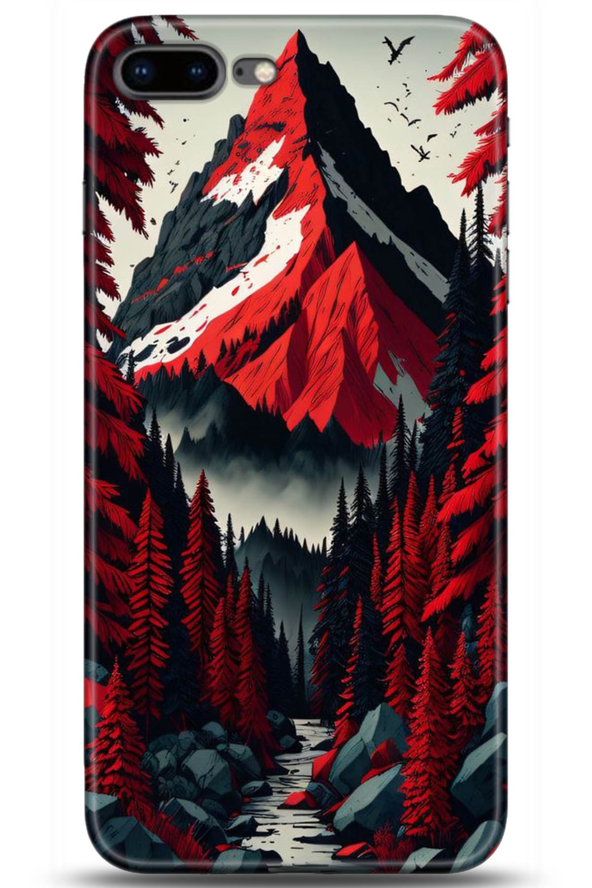 Apple iPhone 8 Plus Uyumlu Kılıf HD Baskılı Kılıf - Followed Institution 5196