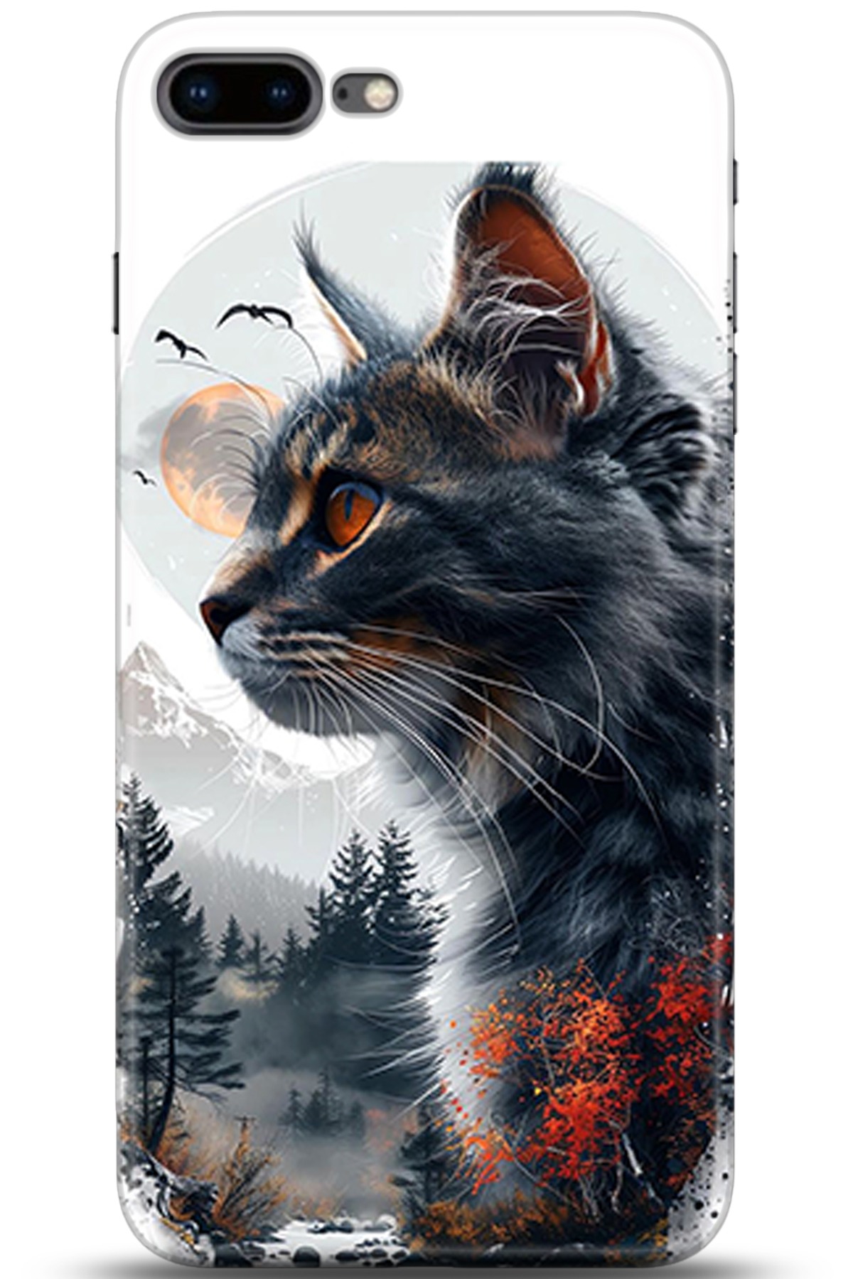 Apple iPhone 8 Plus Uyumlu Kılıf HD Baskılı Kılıf - Followed Institution 5319