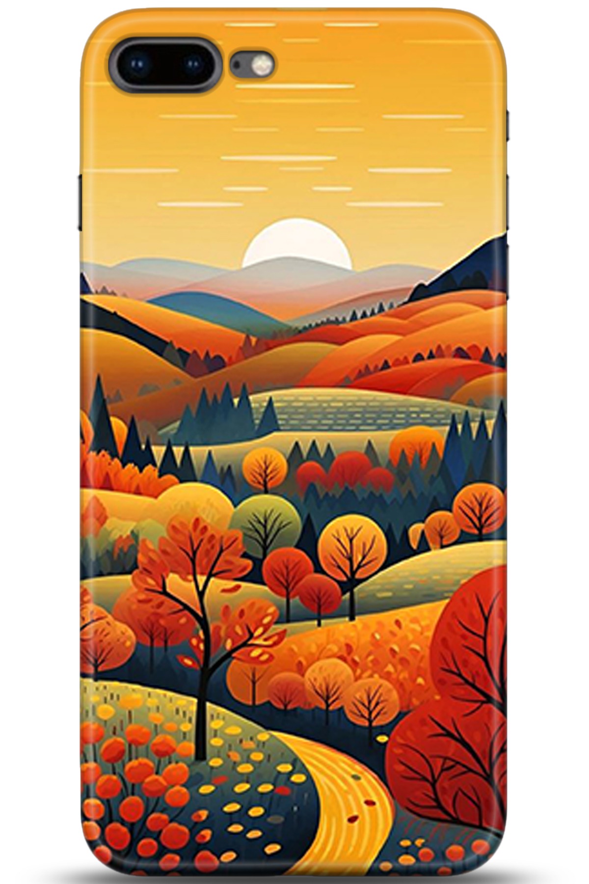 Apple iPhone 8 Plus Uyumlu Kılıf HD Baskılı Kılıf - Followed Institution 5356