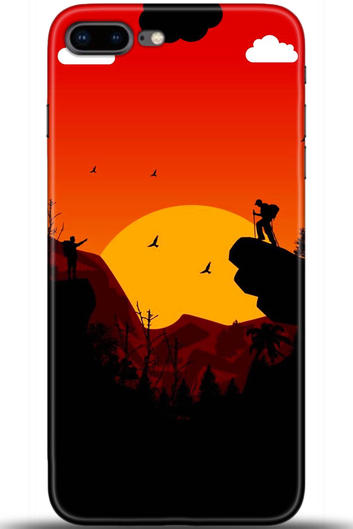 Apple iPhone 8 Plus Uyumlu Kılıf HD Baskılı Kılıf - Followed Institution 5407