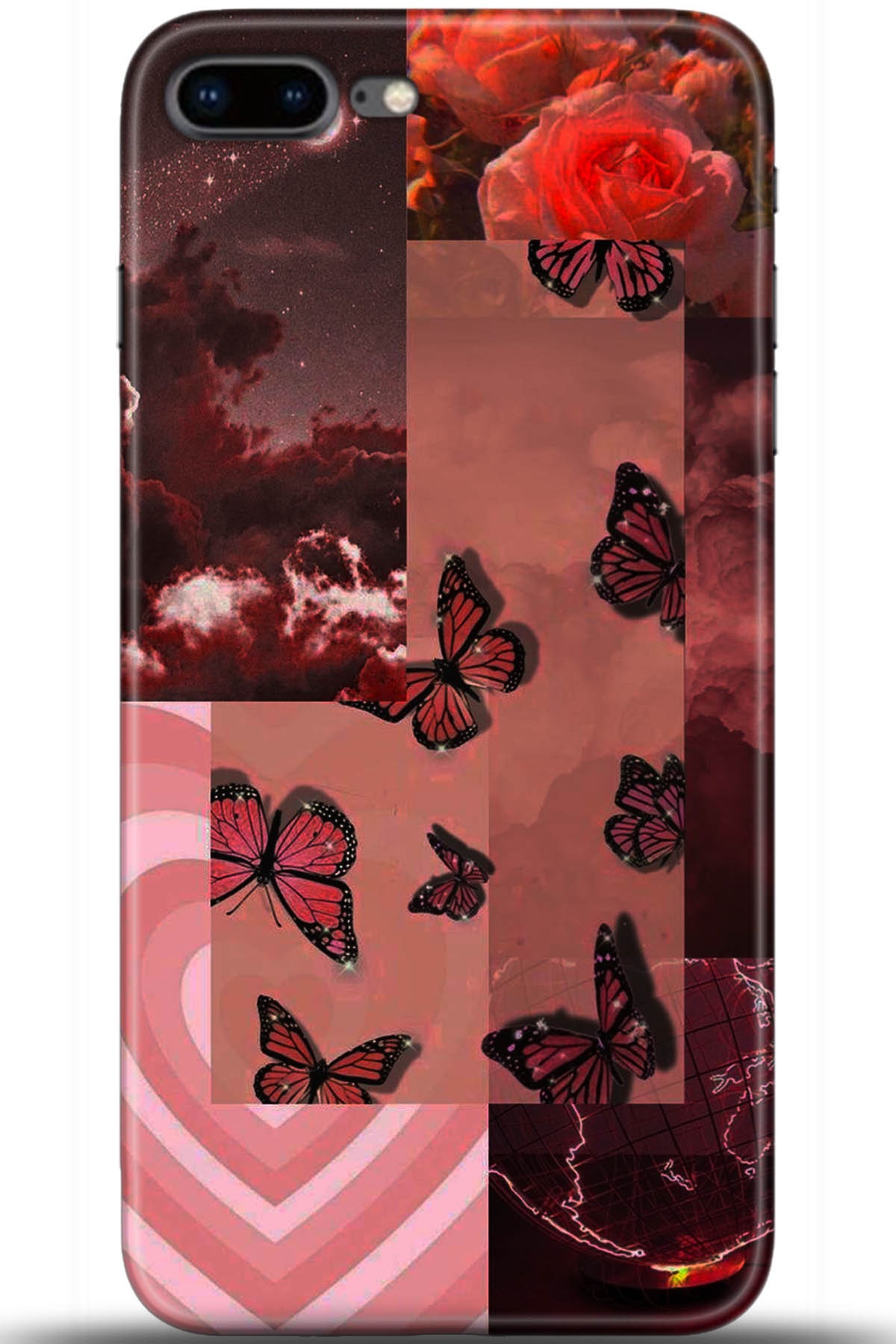 Apple iPhone 8 Plus Uyumlu Kılıf HD Baskılı Kılıf - Followed Institution 5408