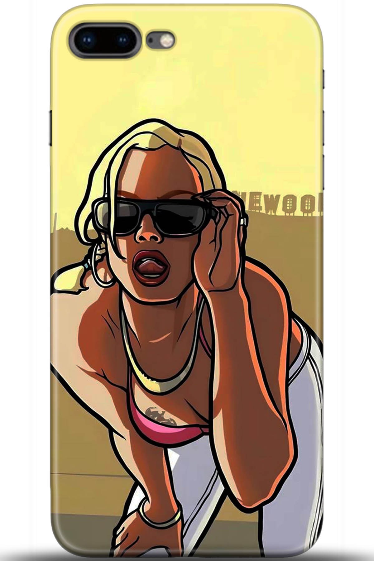 Apple iPhone 8 Plus Uyumlu Kılıf HD Baskılı Kılıf - Followed Institution 5412