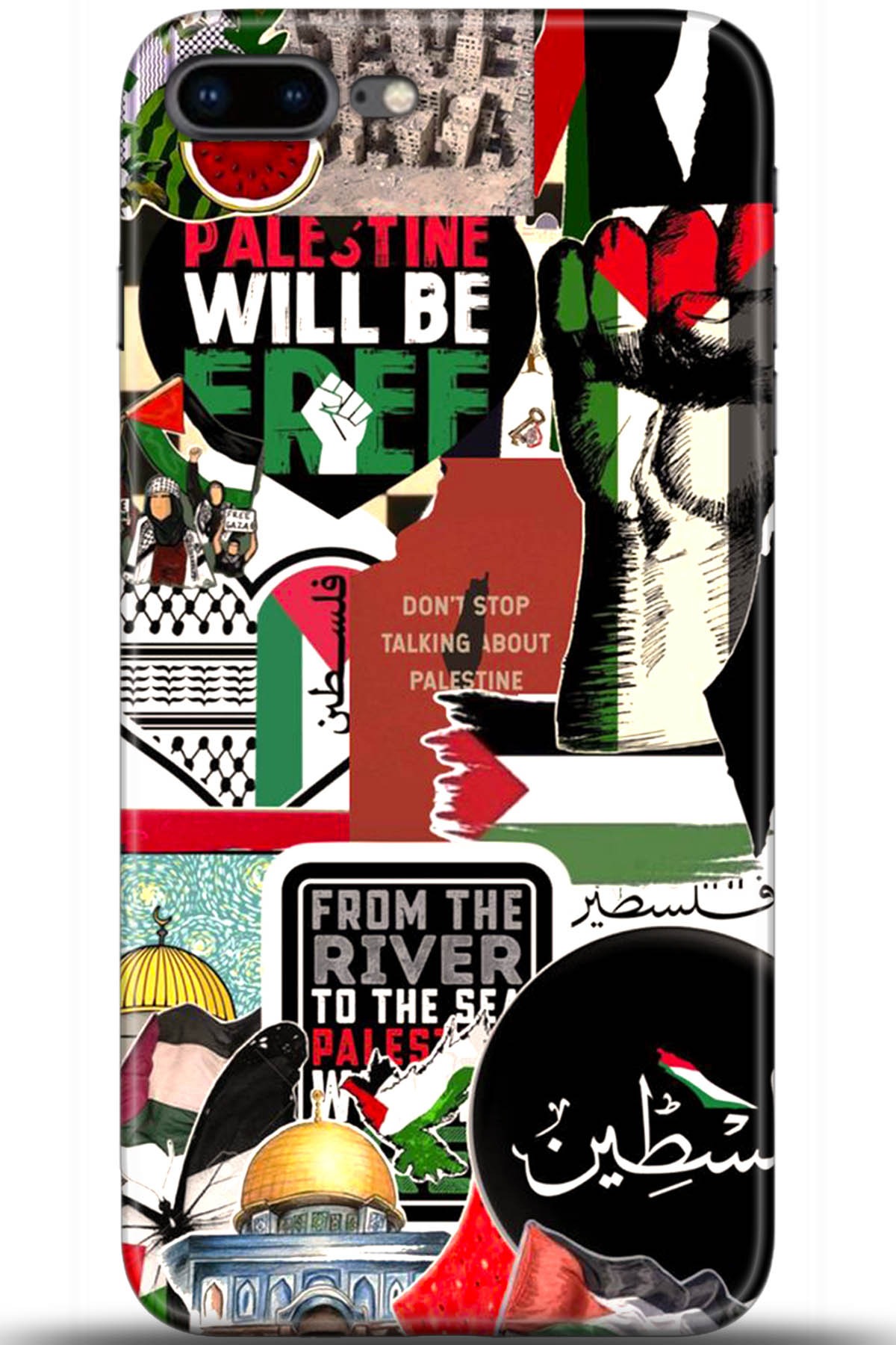 Apple iPhone 8 Plus Uyumlu Kılıf HD Baskılı Kılıf - Followed Institution 5617