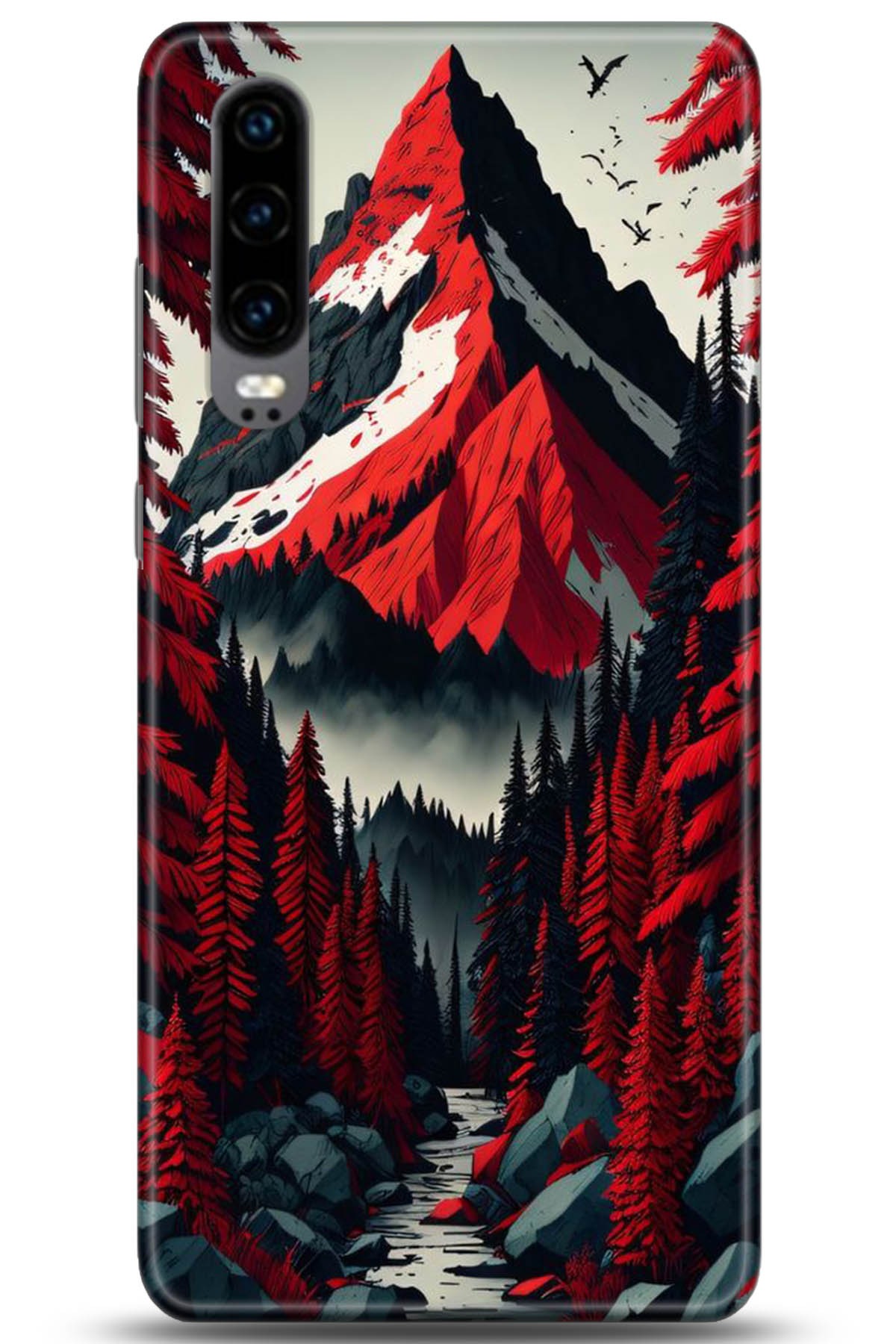 Huawei P30 Uyumlu Kılıf HD Baskılı Kılıf - Followed Institution 5196