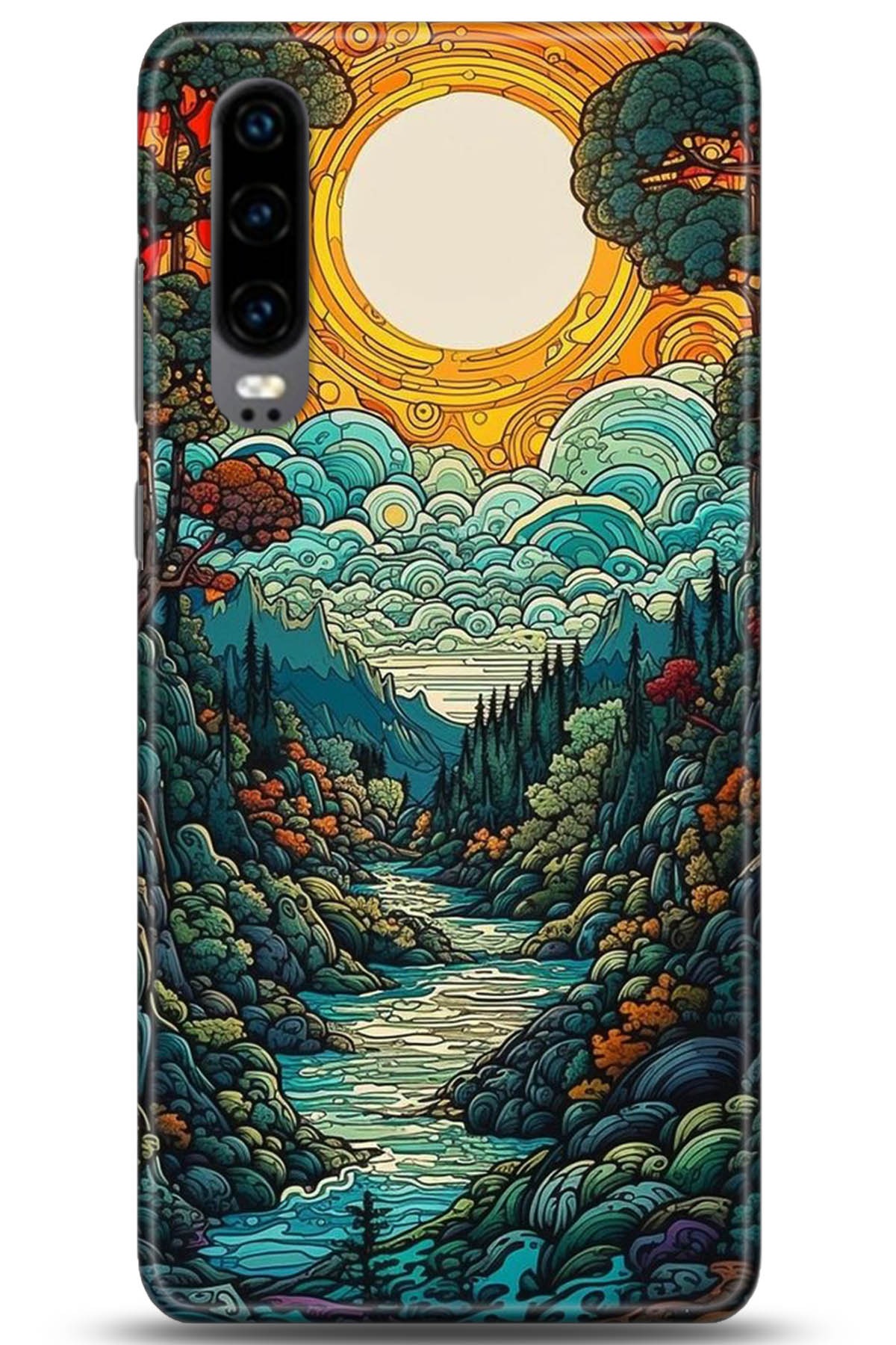 Huawei P30 Uyumlu Kılıf HD Baskılı Kılıf - Followed Institution 5198