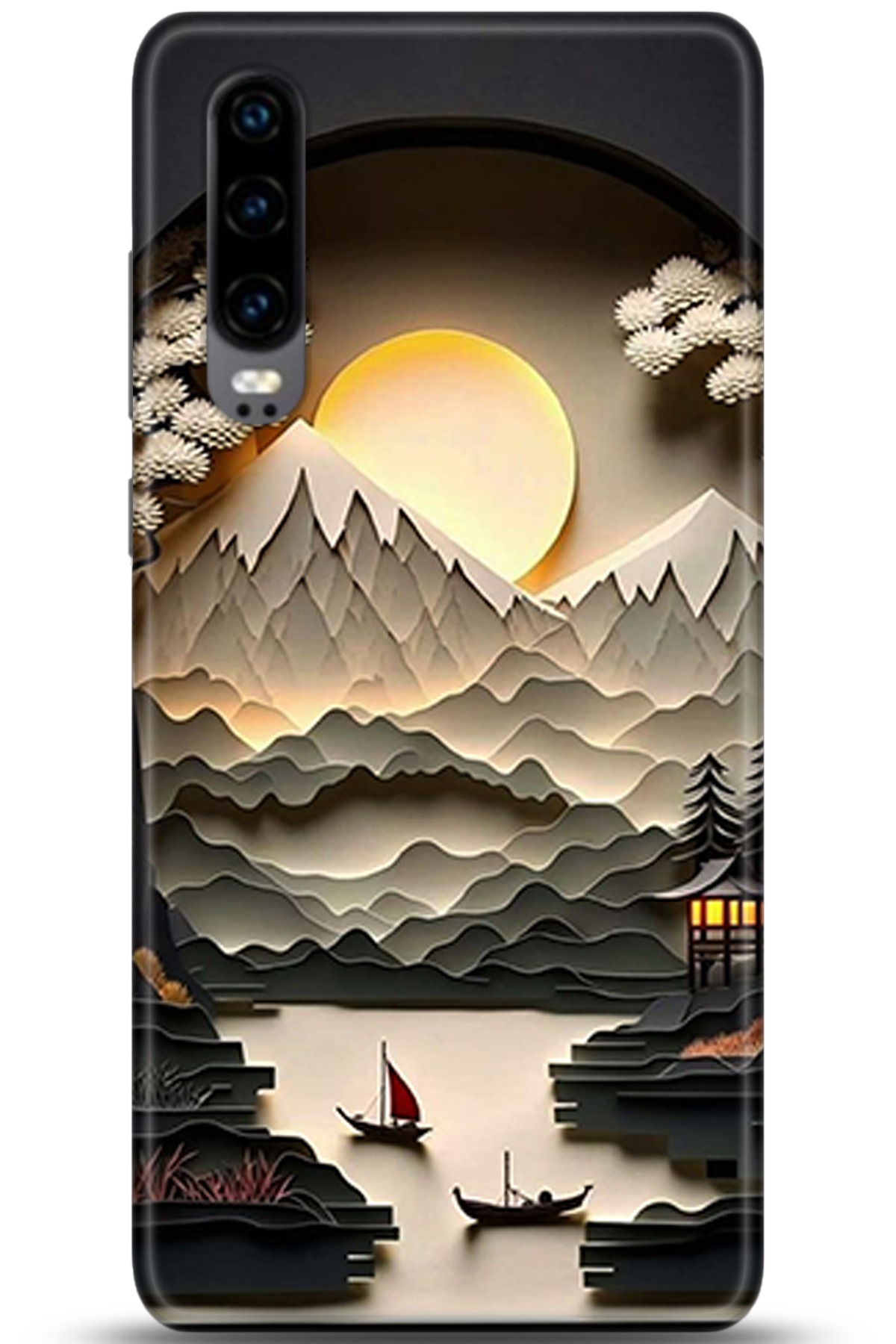 Huawei P30 Uyumlu Kılıf HD Baskılı Kılıf - Followed Institution 5354