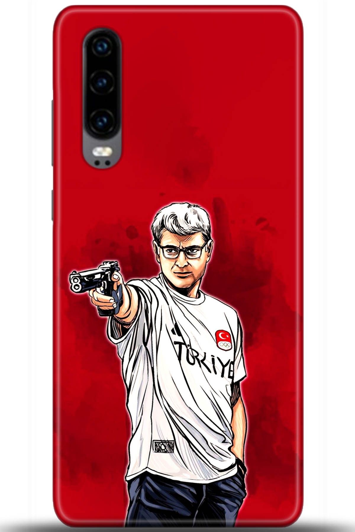 Huawei P30 Uyumlu Kılıf HD Baskılı Kılıf - Followed Institution 5533