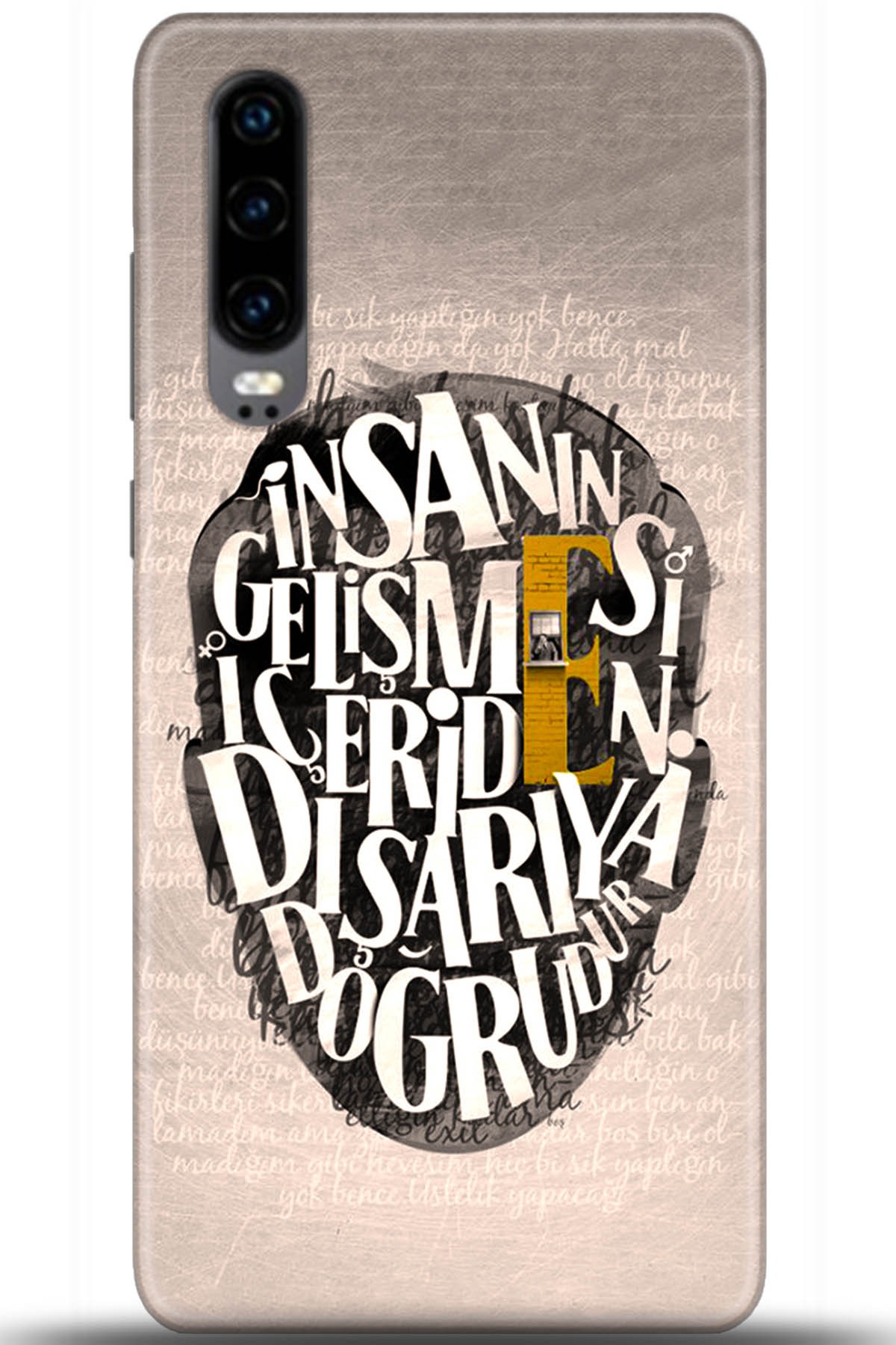 Huawei P30 Uyumlu Kılıf HD Baskılı Kılıf - Followed Institution 5587