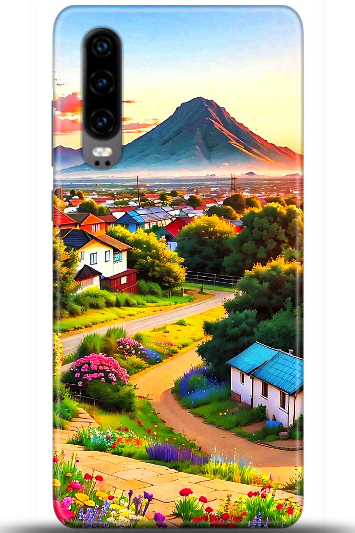 Huawei P30 Uyumlu Kılıf HD Baskılı Kılıf - Followed Institution 5605