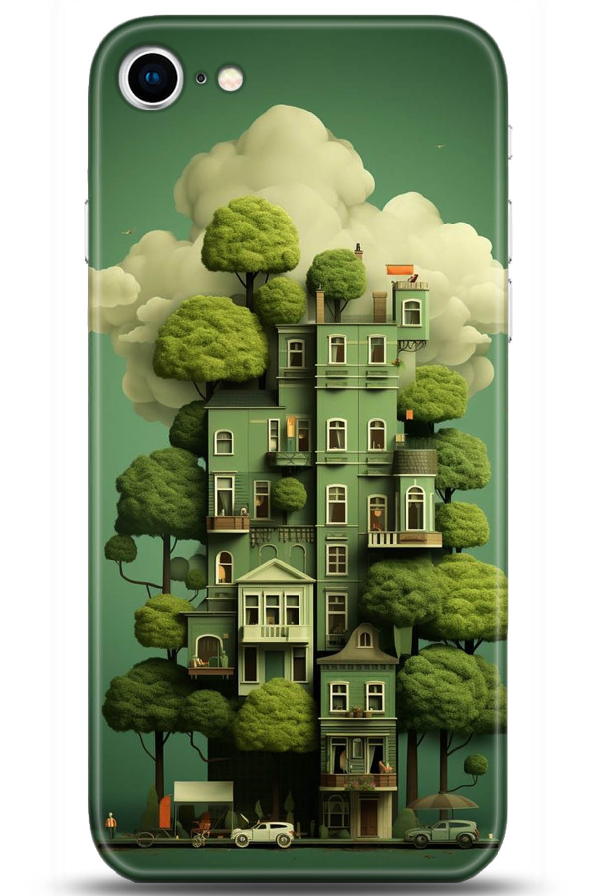 Apple iPhone 8 Uyumlu Kılıf HD Baskılı Kılıf - Followed Institution 5273