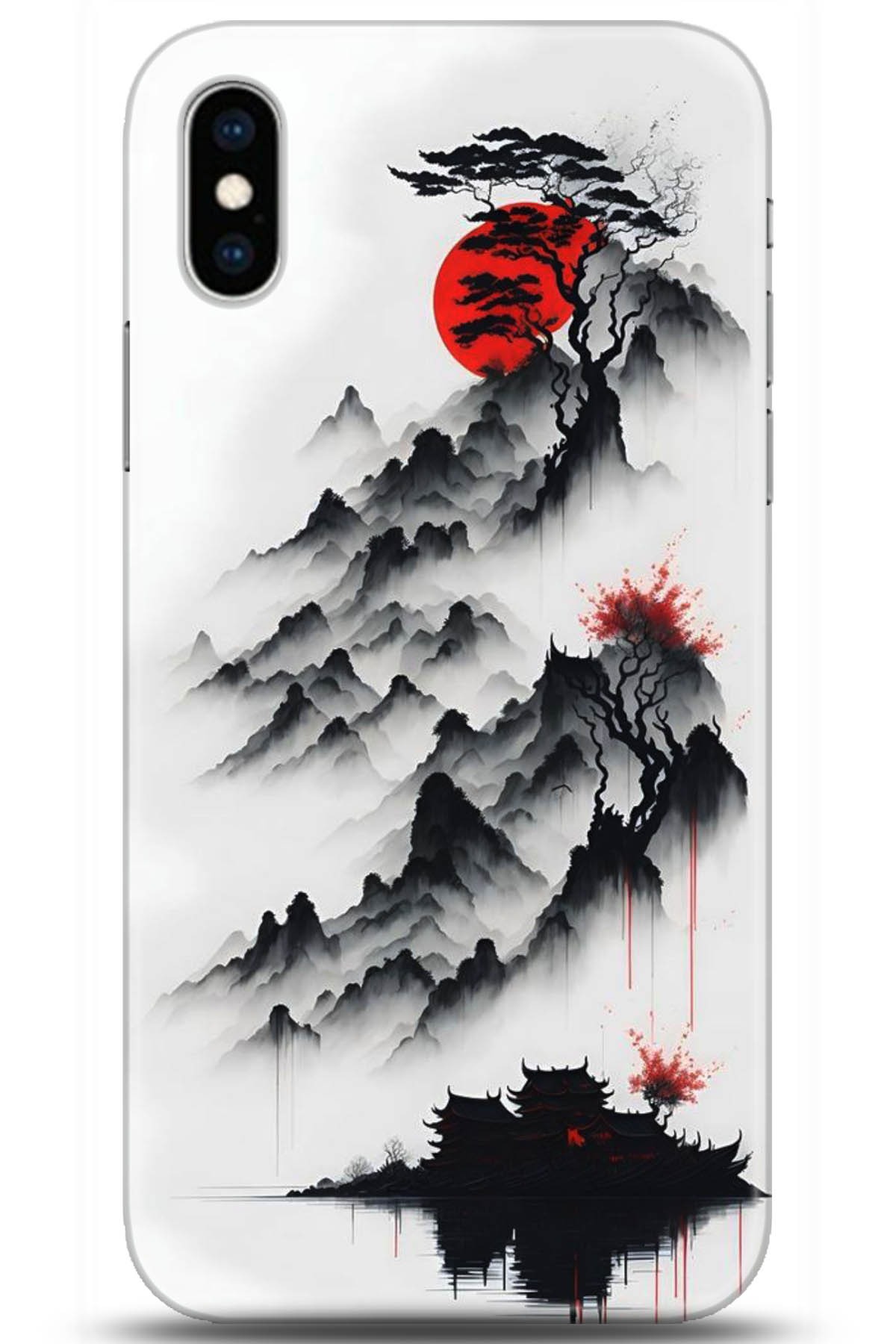 Apple iPhone X Uyumlu Kılıf HD Baskılı Kılıf - Followed Institution 5172