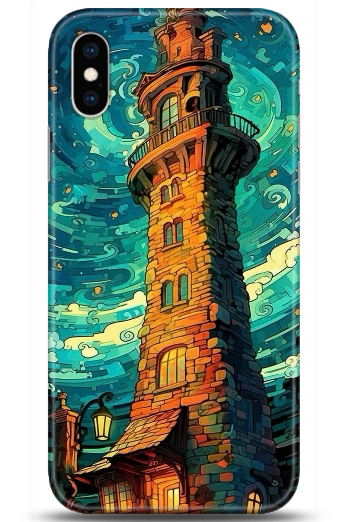 Apple iPhone X Uyumlu Kılıf HD Baskılı Kılıf - Followed Institution 5233